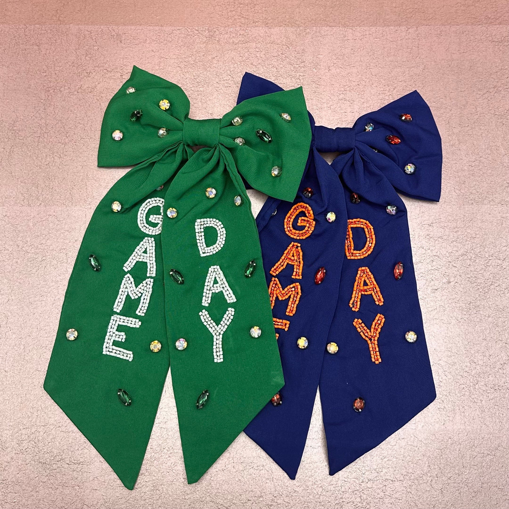 Game Day Beaded Bow