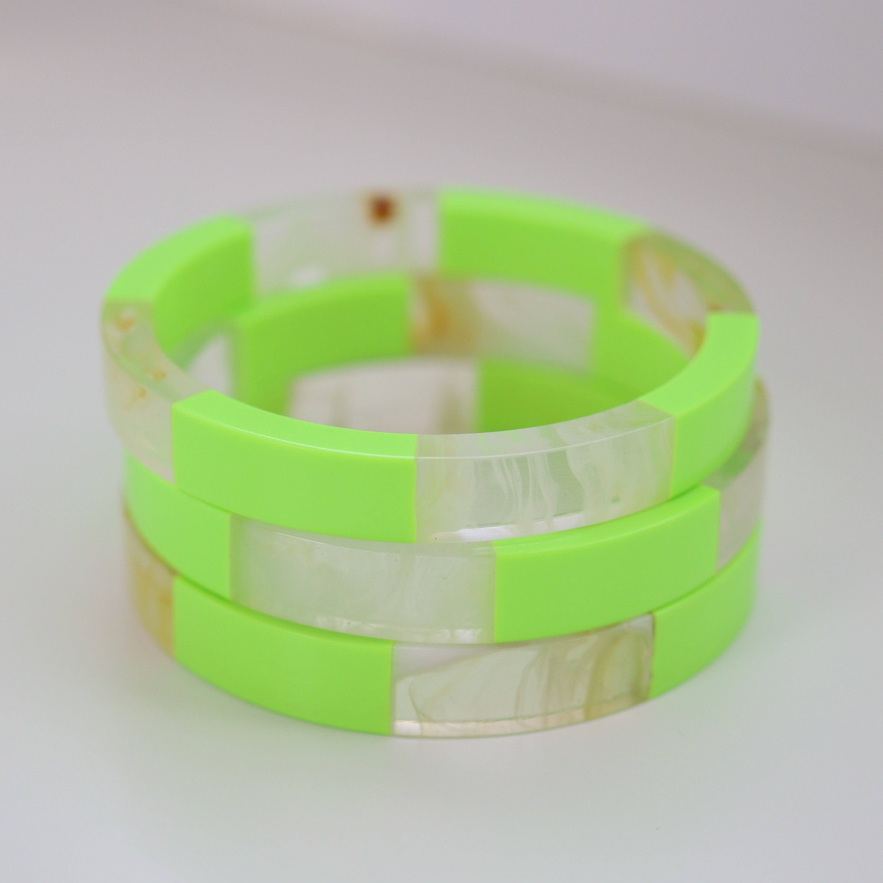 Luna Waterproof Bangle - Chartreuse