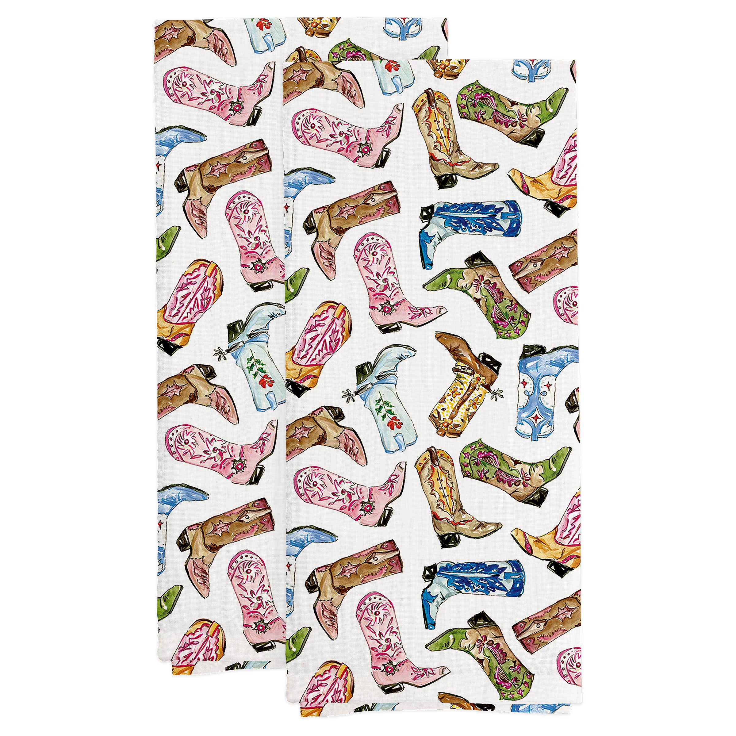 Boot Scootin Western Tea Towel