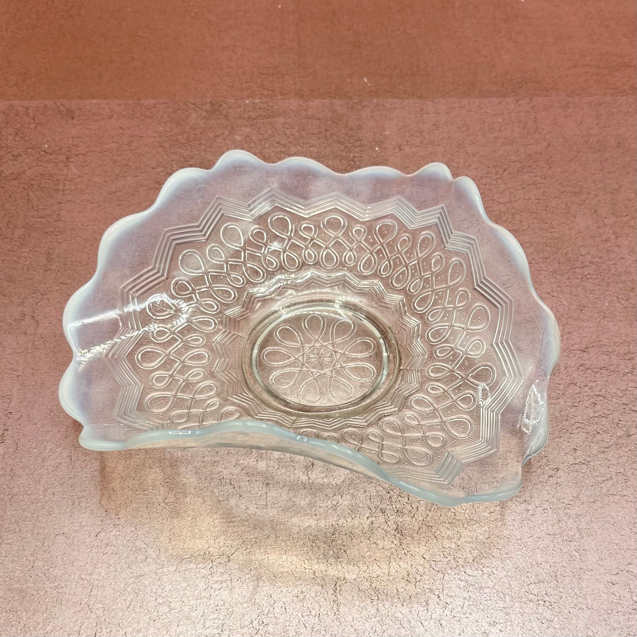 Jefferson Green Opalescent Rolled Plate