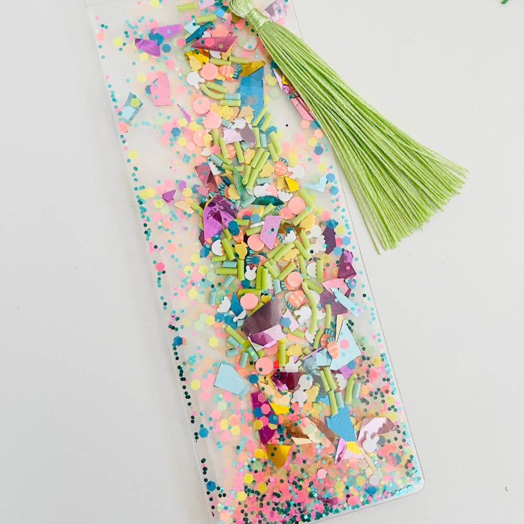 Easter Glitter Shaker Bookmark