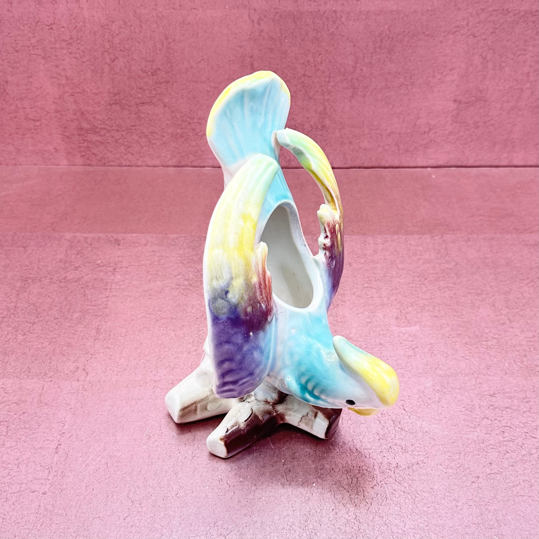 Colorful Bird Wall Vase