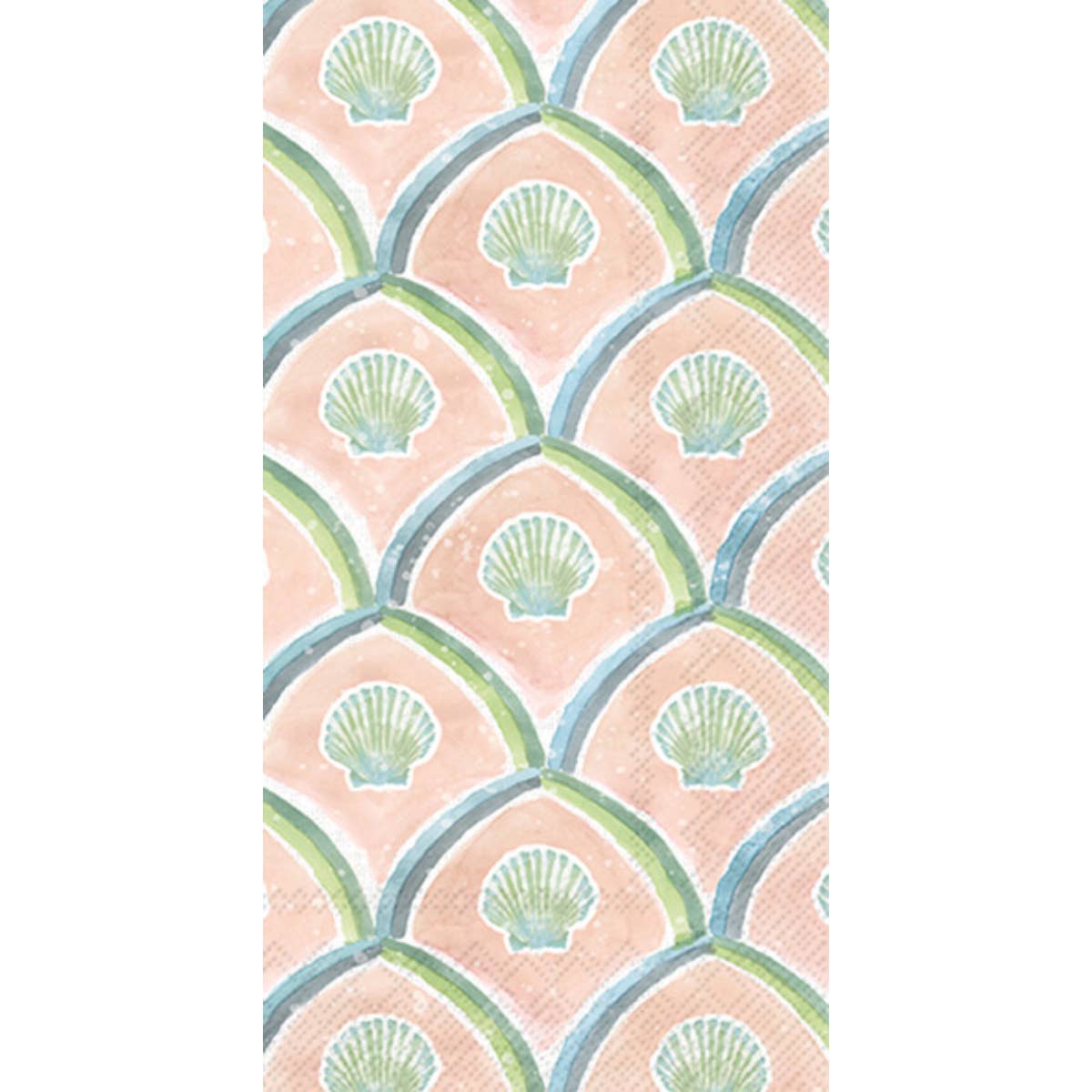 Watercolor Coast Shells Paper Guest Towel Napkins