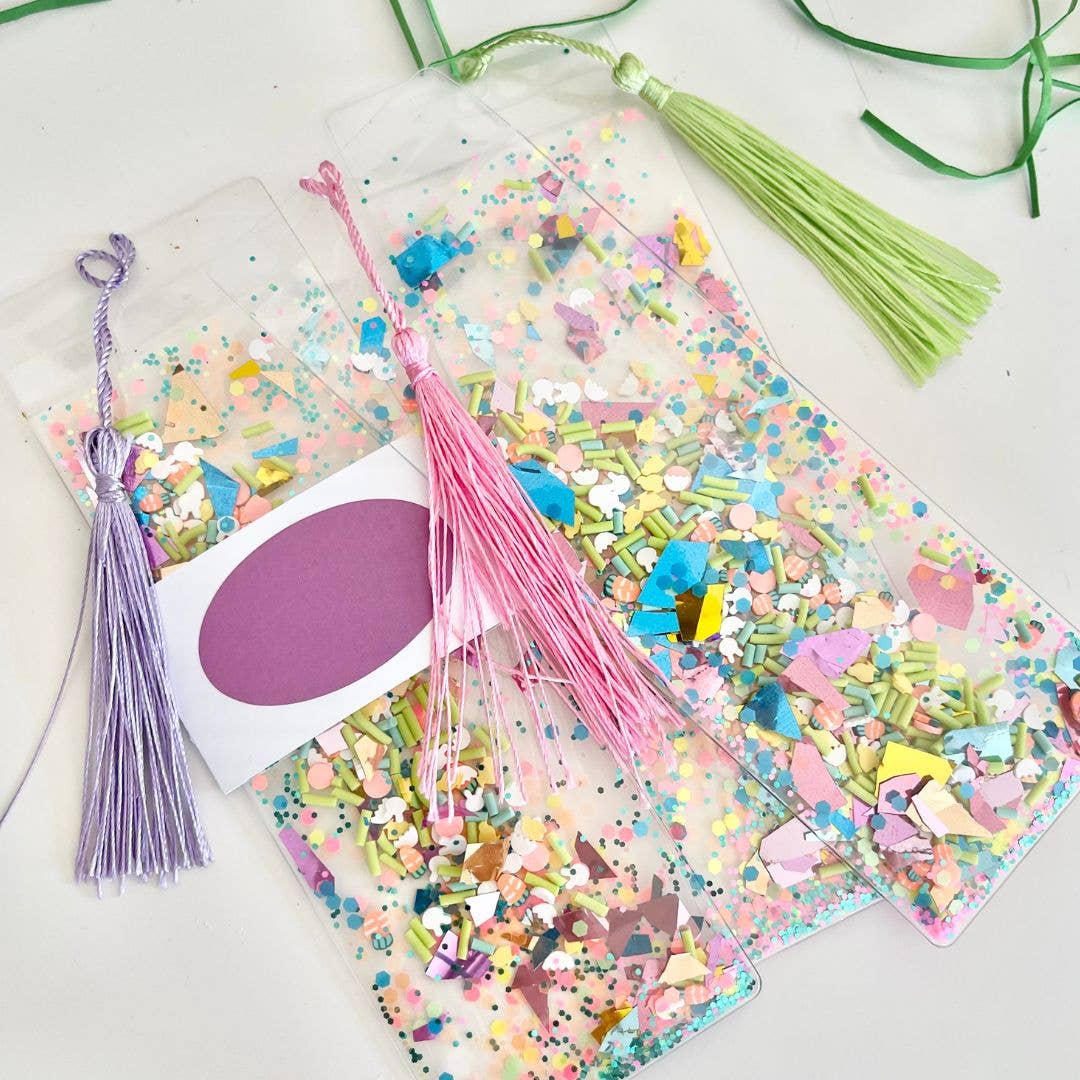 Easter Glitter Shaker Bookmark