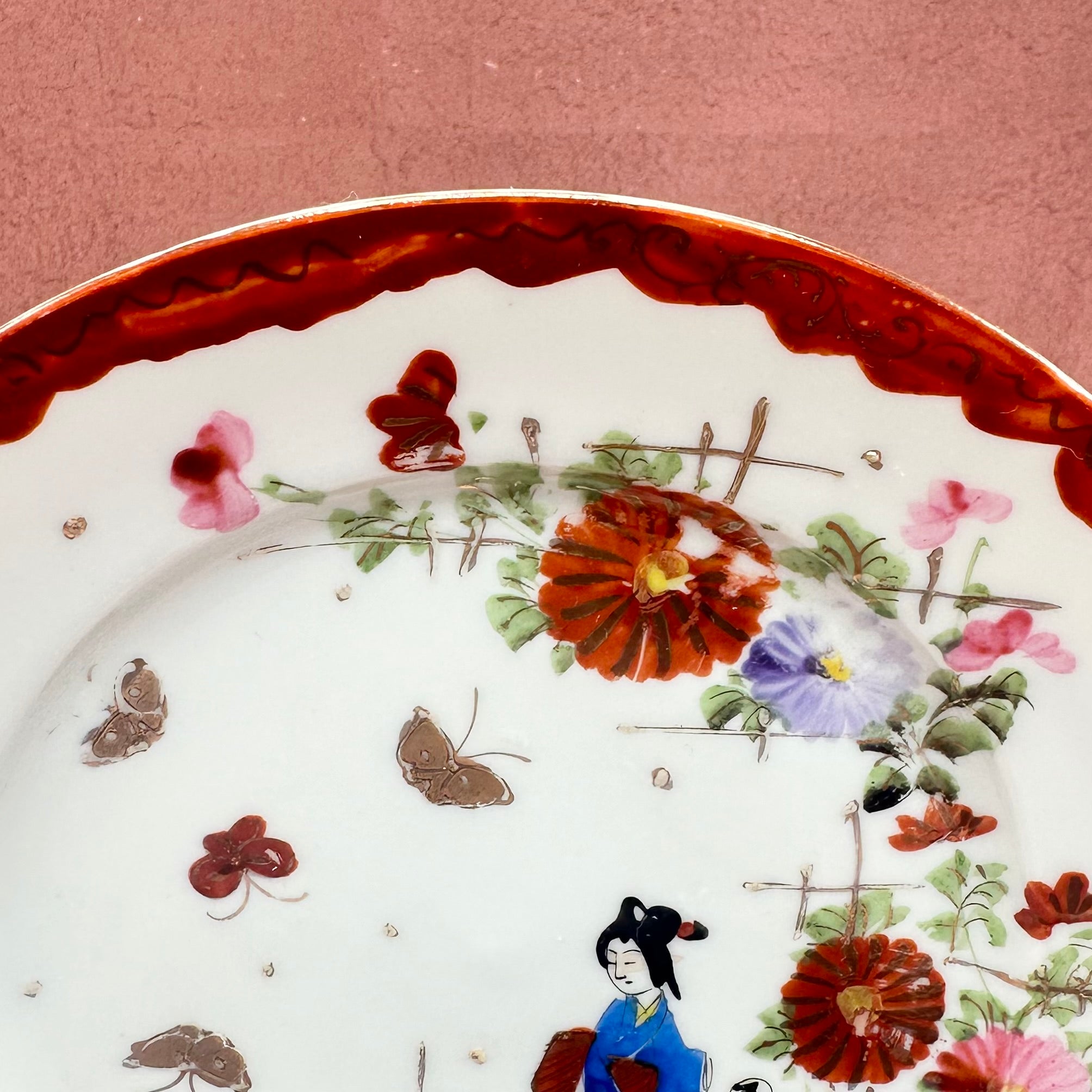 Geisha & Butterflies Plate