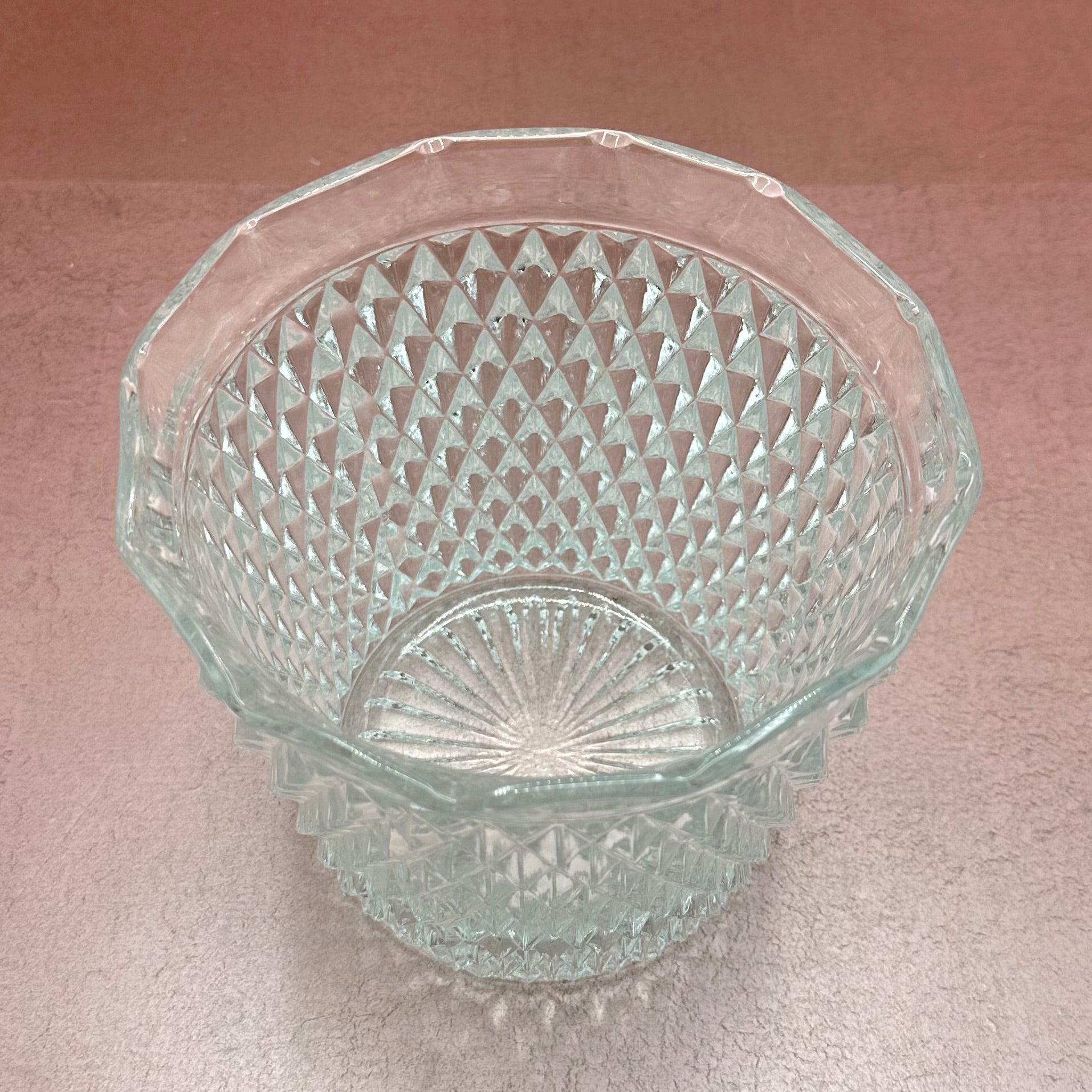 Indiana Glass Cut Ice Bucket