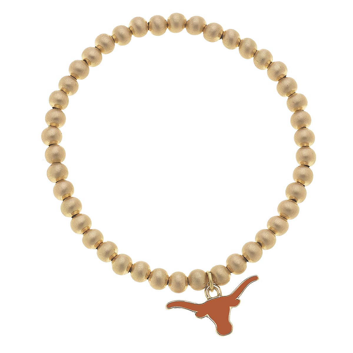 Texas Longhorns Beaded Stretch Bracelet