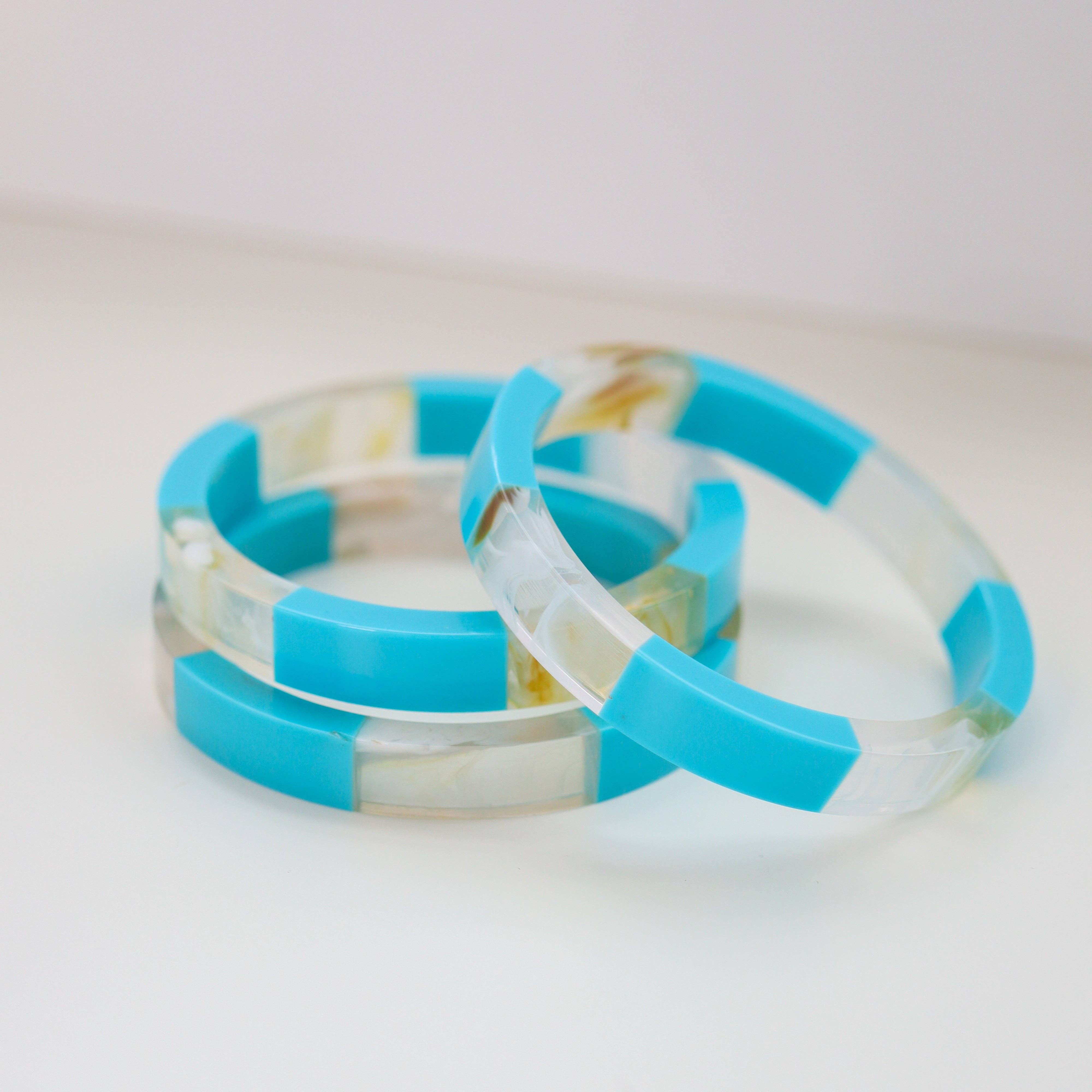 Luna Waterproof Bangle - Cerulean Blue