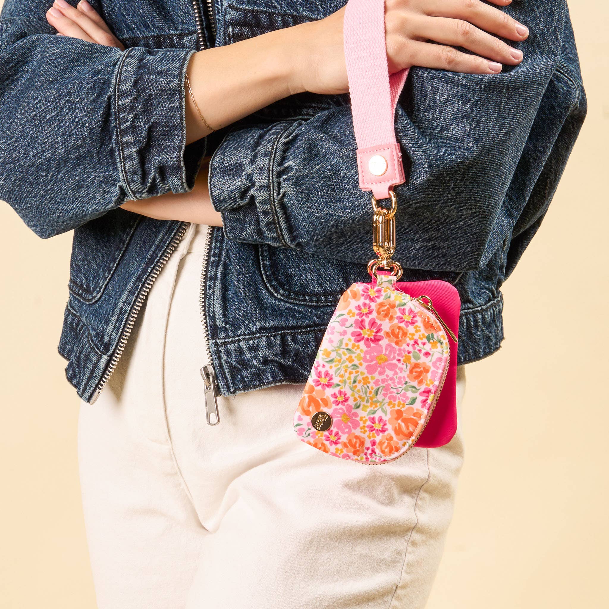 Dynamic Duo Pouch Wristlet-Secret Garden