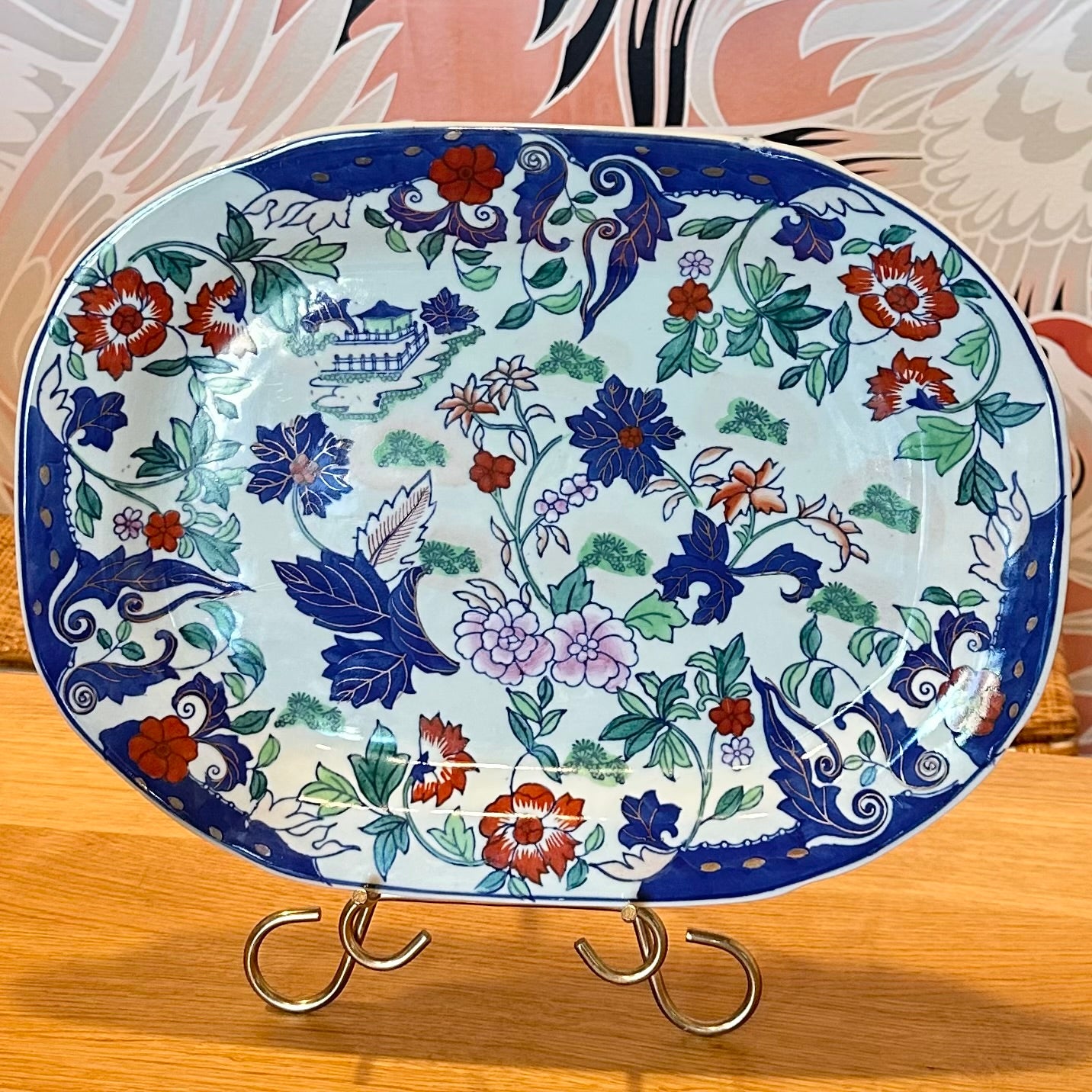 Large Ironstone Serving Platter Rectangle