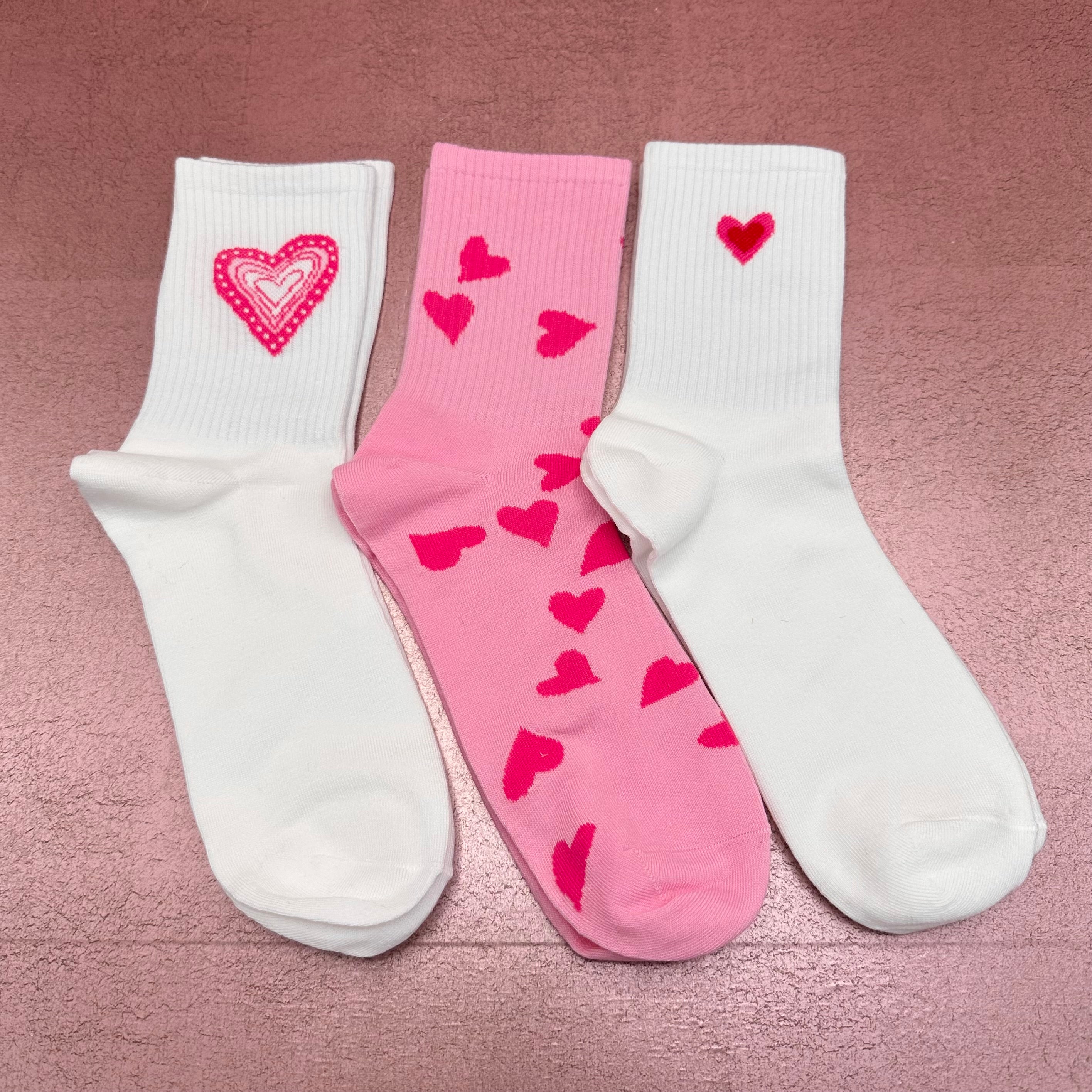 Heart Socks 3 Pair
