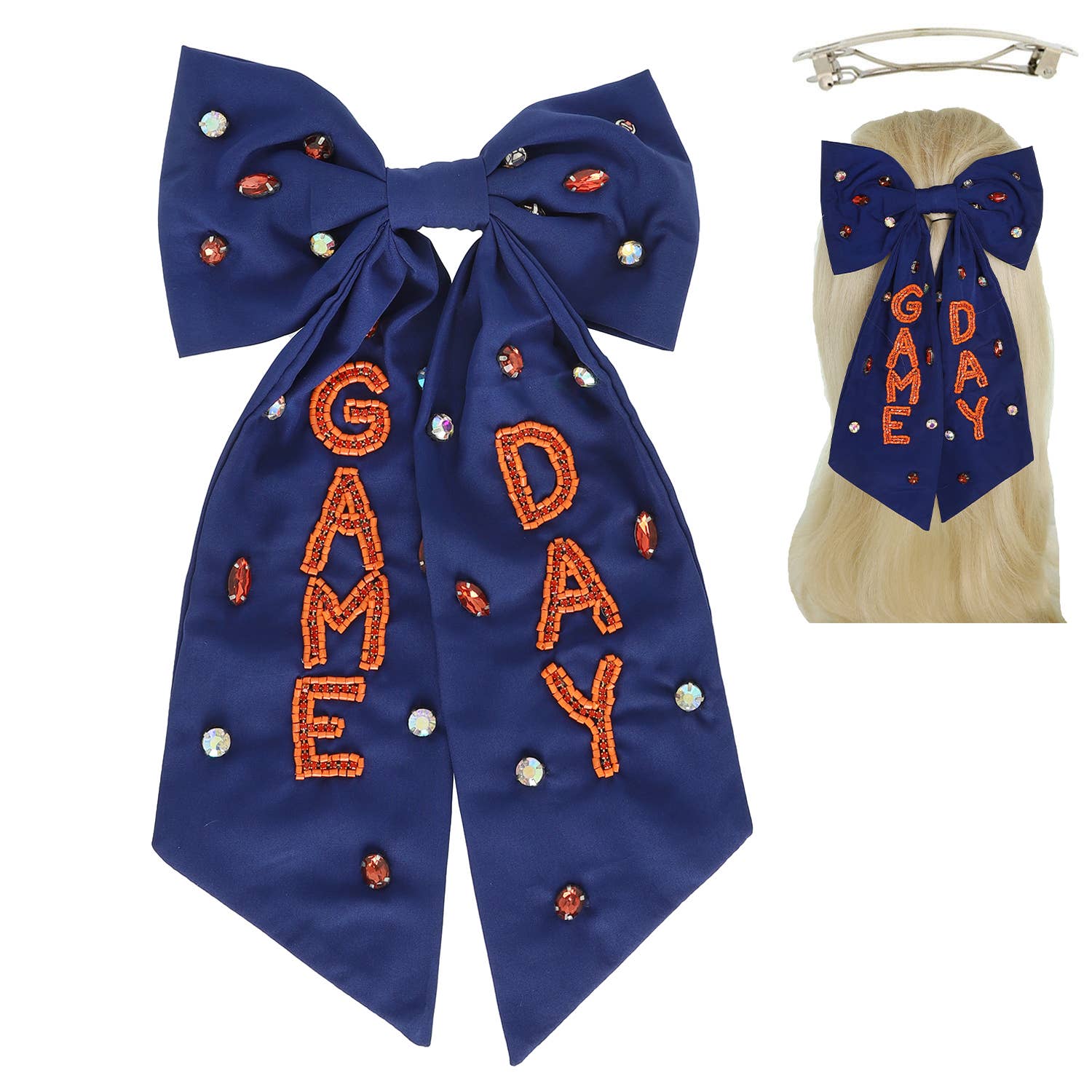 Game Day Beaded Bow
