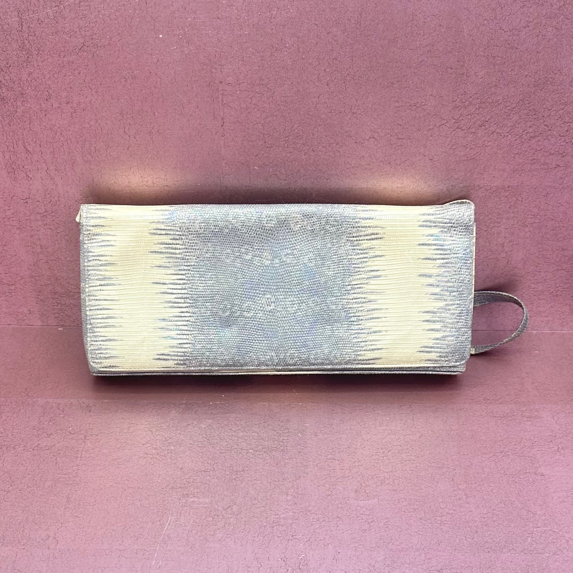 J Tiras Vintage Snakeskin Embossed Handbag