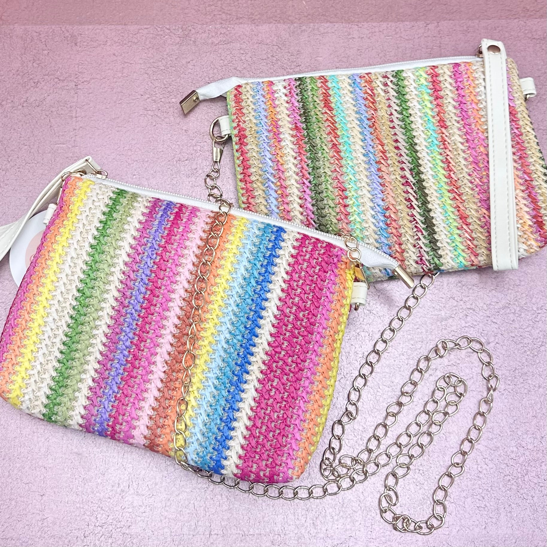 Colorful Striped Summer Crossbody