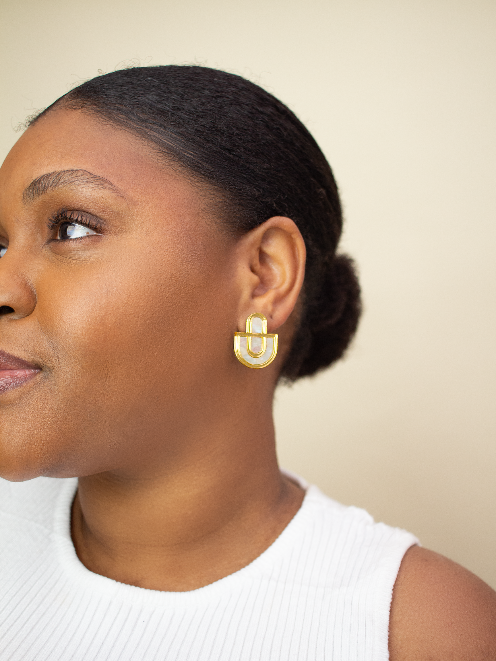 Devin 2 Mother of Pearl and Acrylic Studs