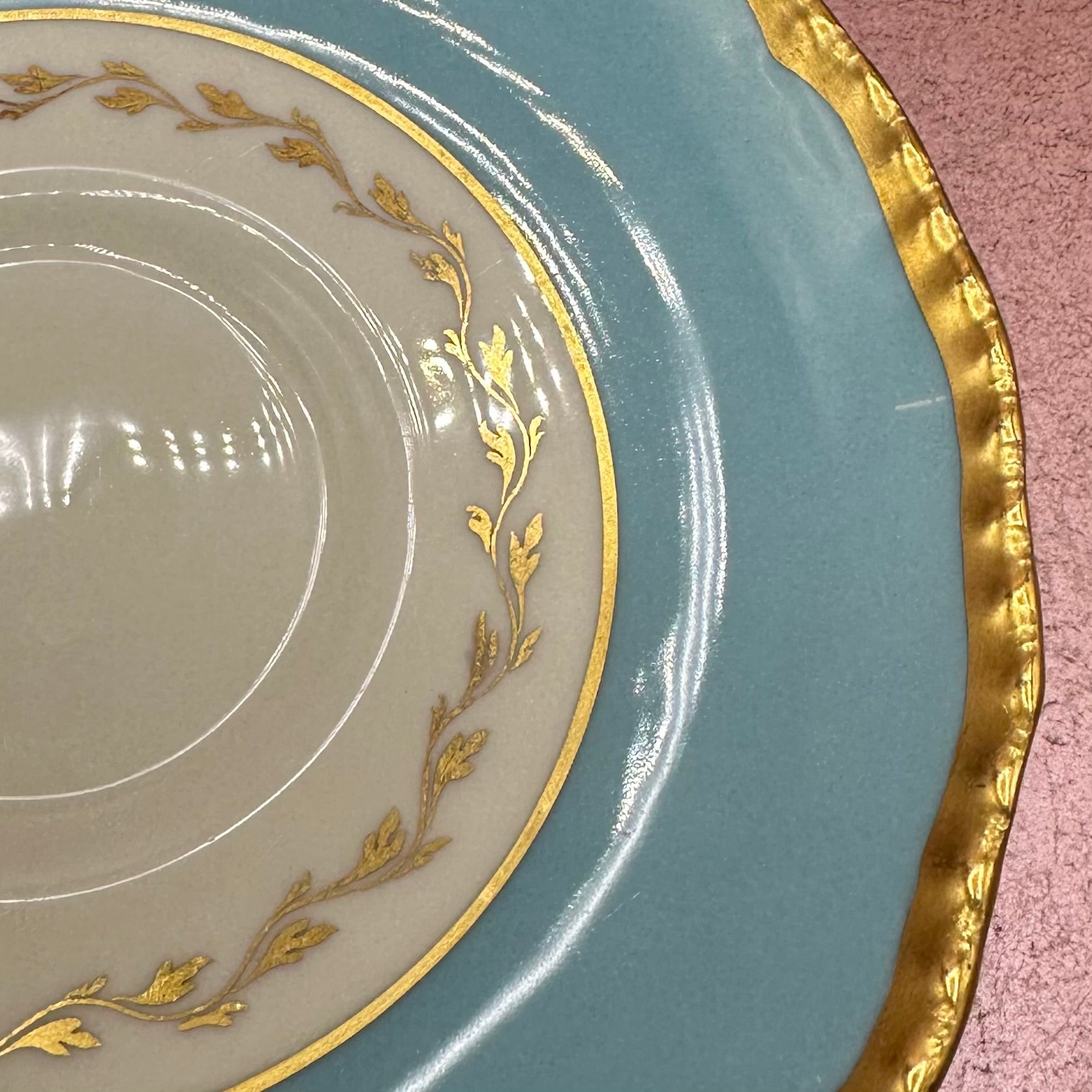 Royal Dalton Blue & Gold Saucers