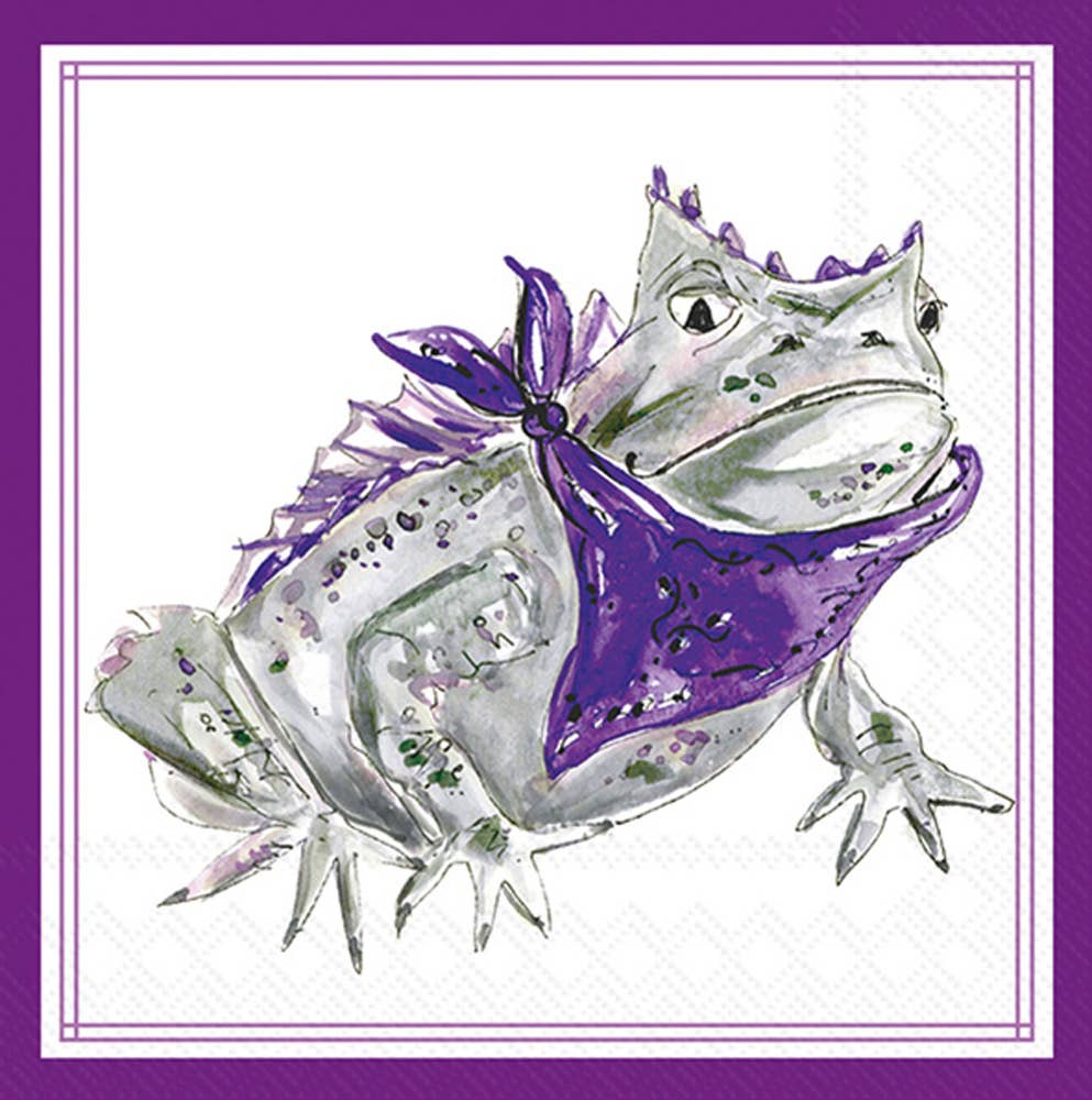 Horned Frog Paper Cocktail Napkins