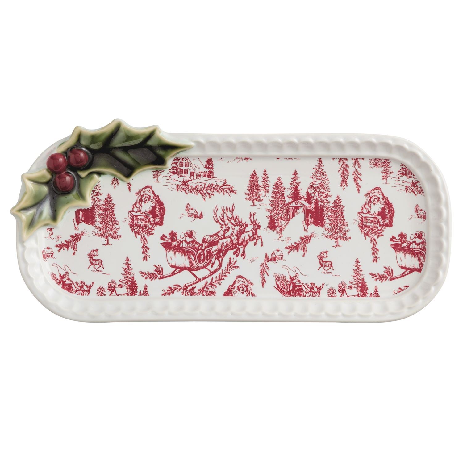 Toile Everything Plate Holly