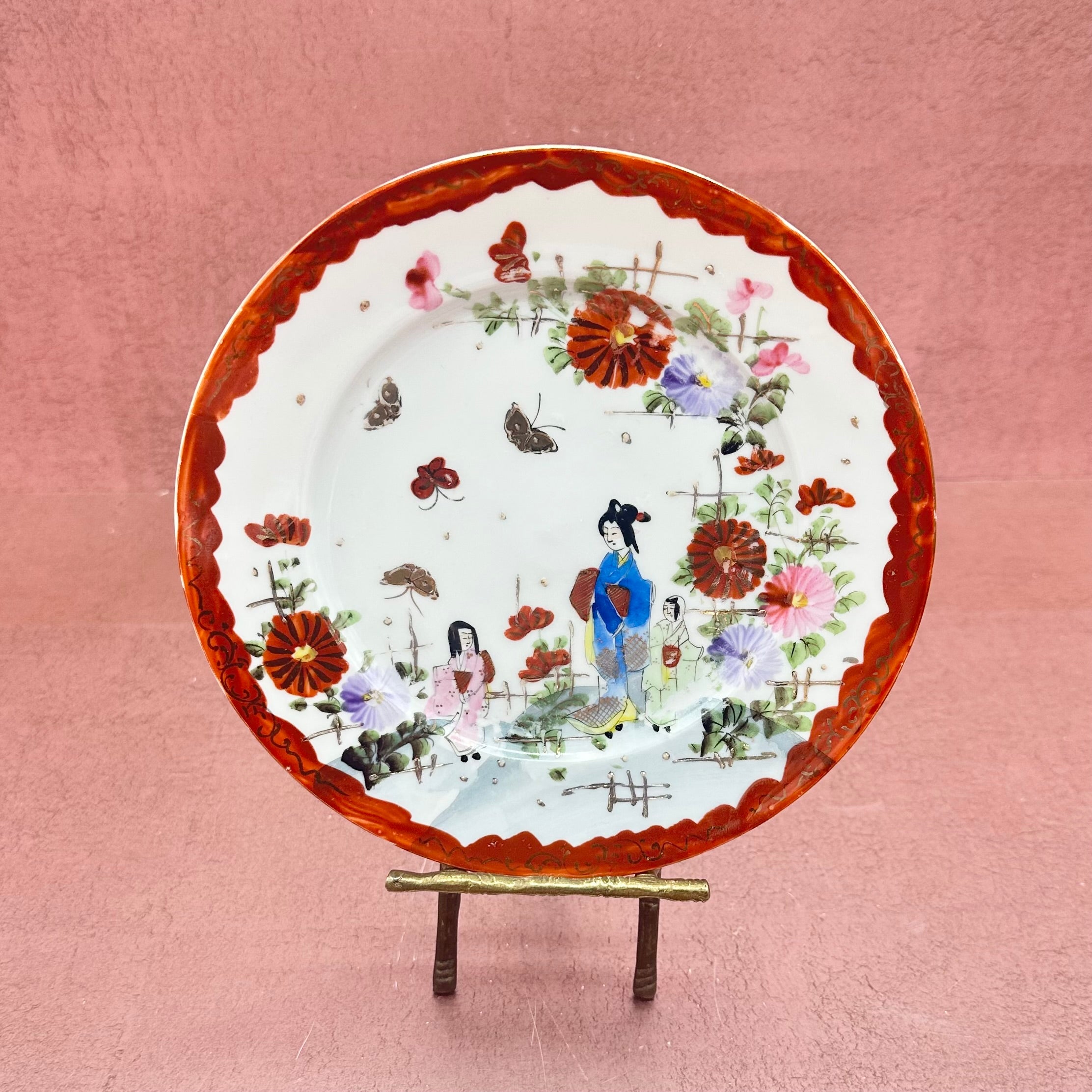 Geisha & Butterflies Plate