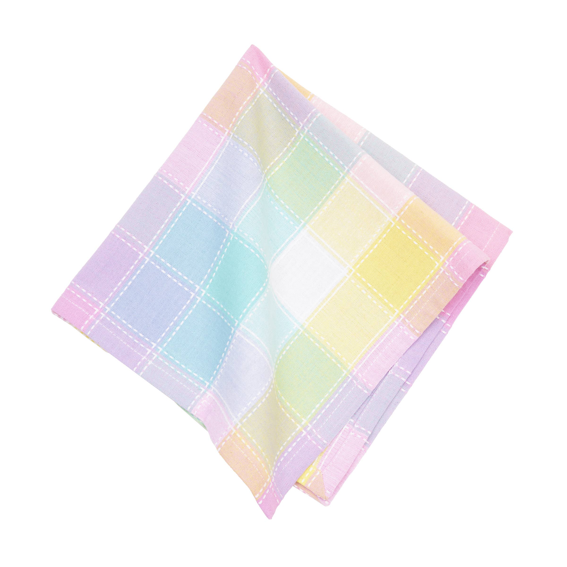 Easter Hana Color Block Plaid Napkin Set of 4