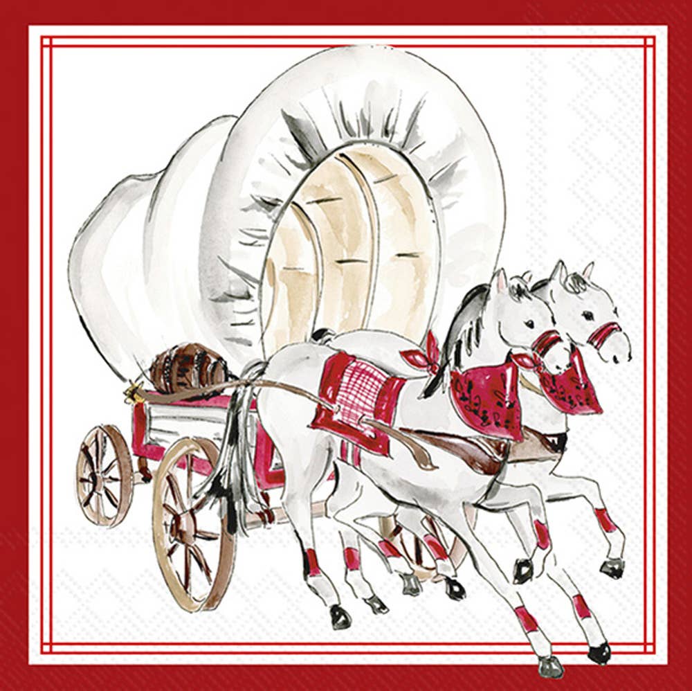 Covered Wagon Paper Cocktail Napkins
