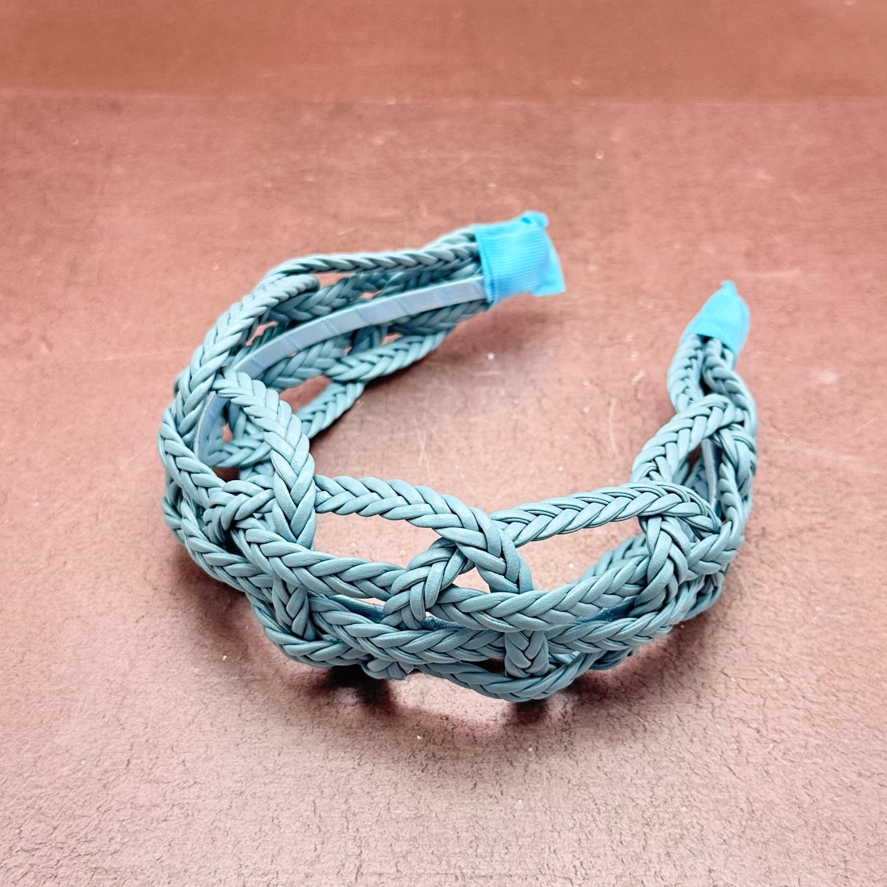 Braided Faux Leather Headband