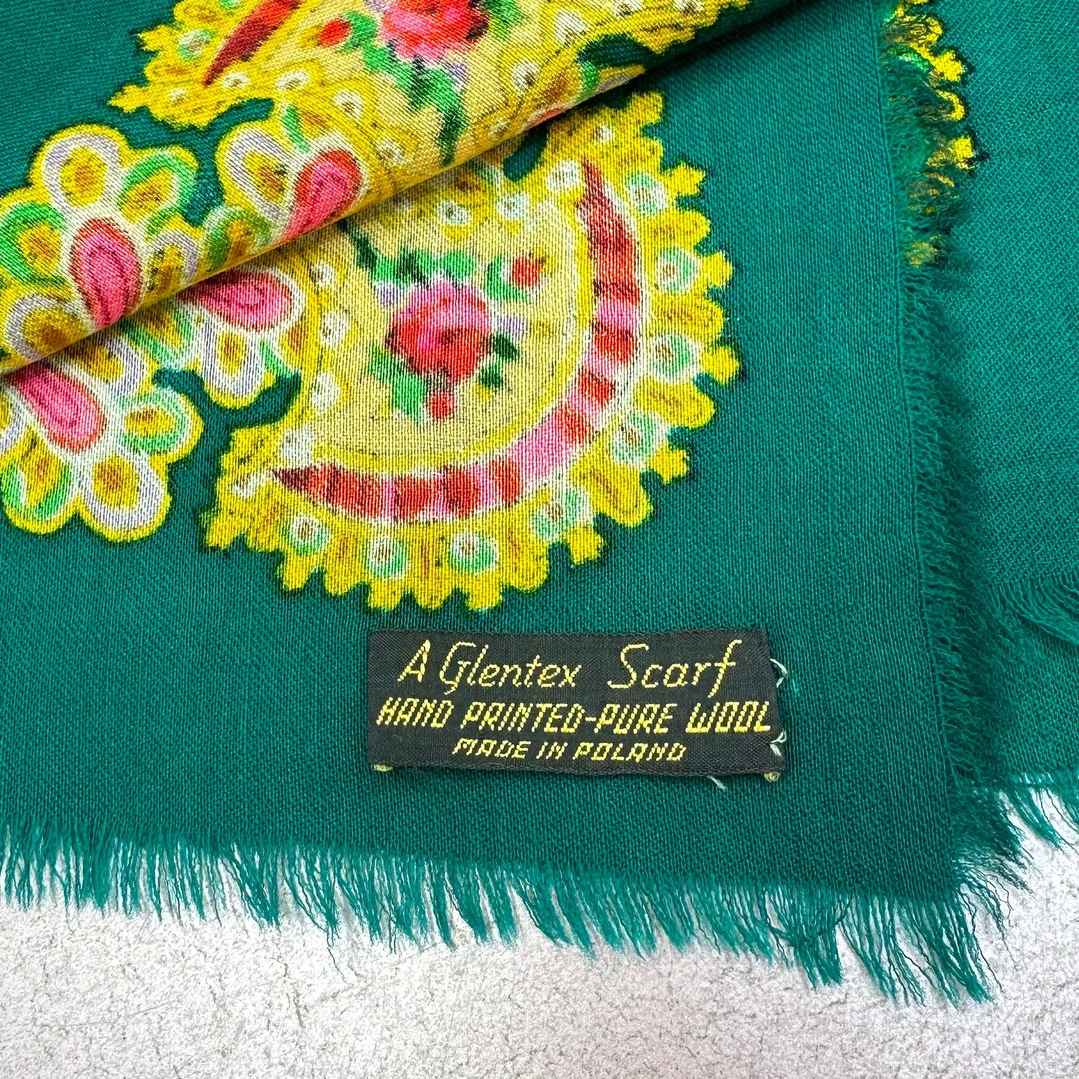 A Glentex Teal Wool Scarf
