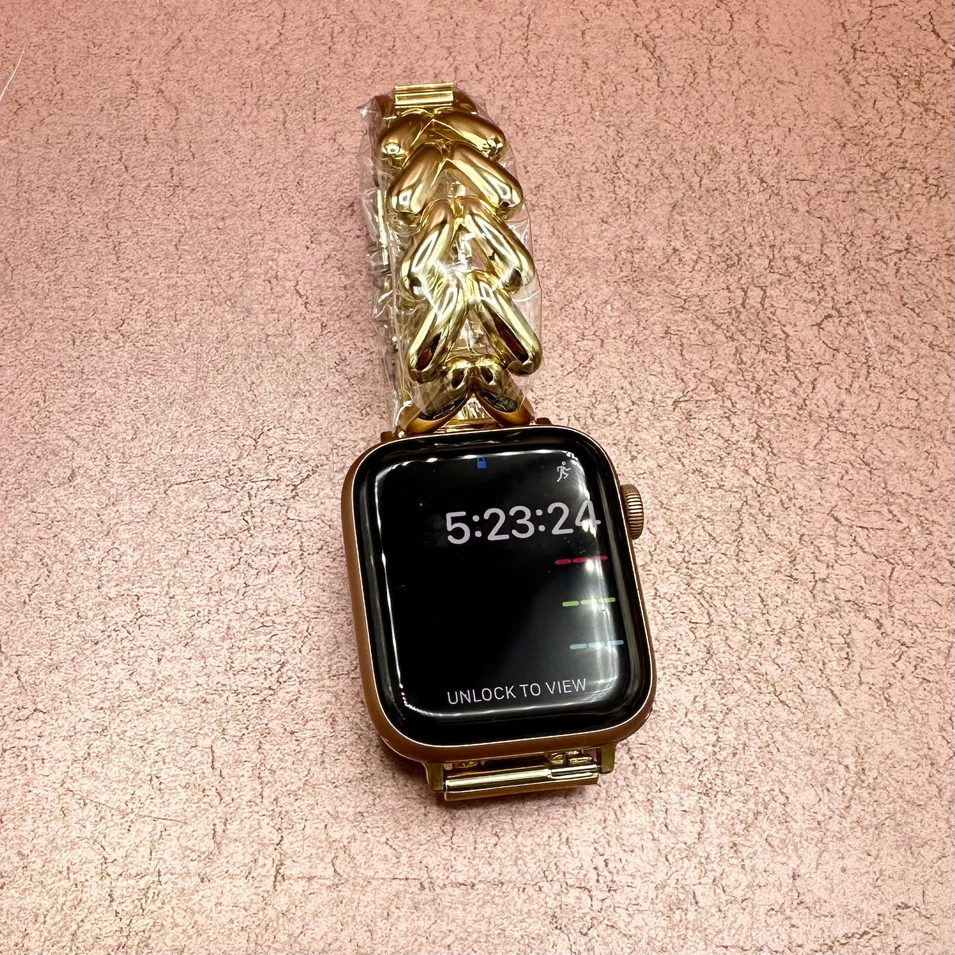 Staines Steel Gold Chain Watchband