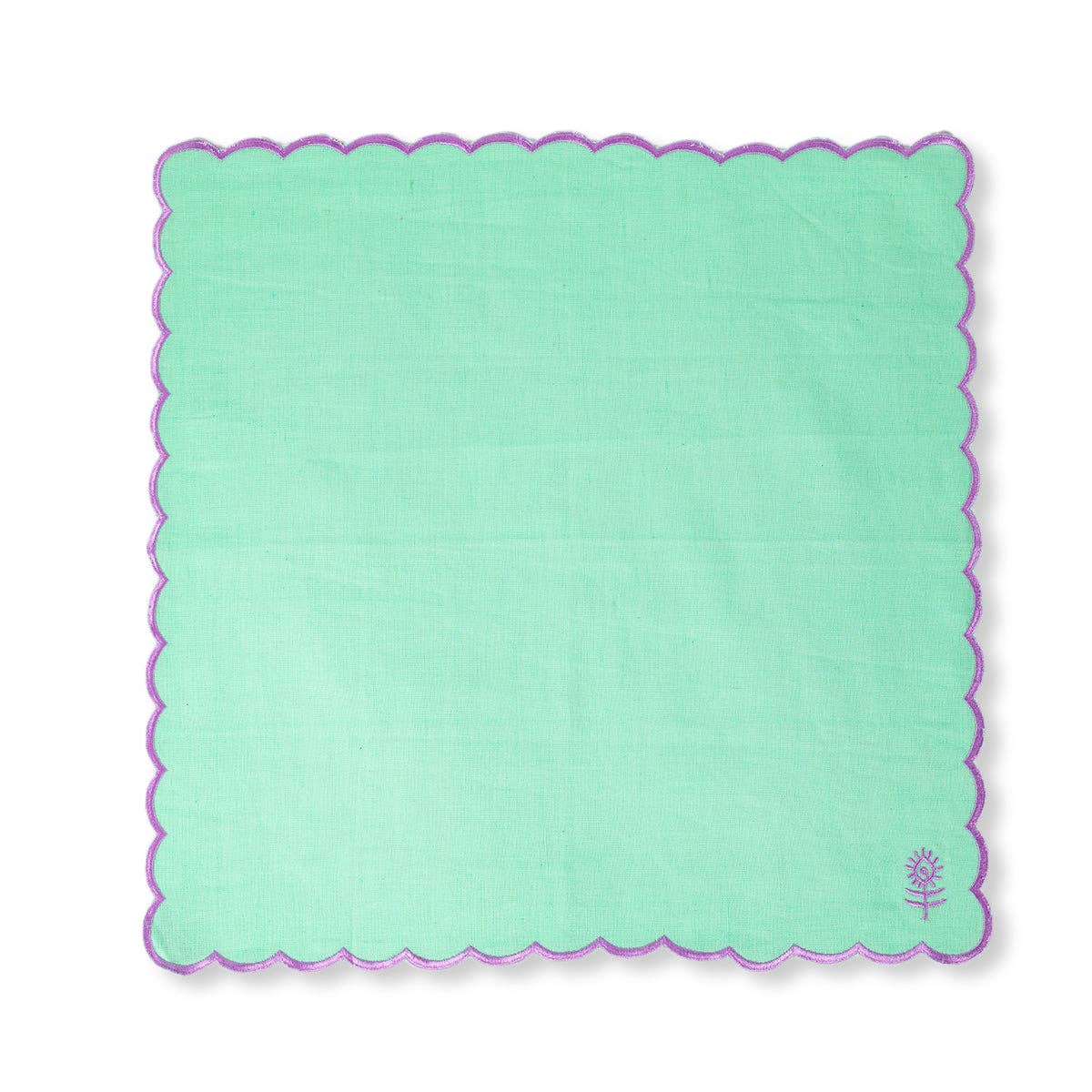 Icon Linen Napkins Set of 4 - Mint + Lilac