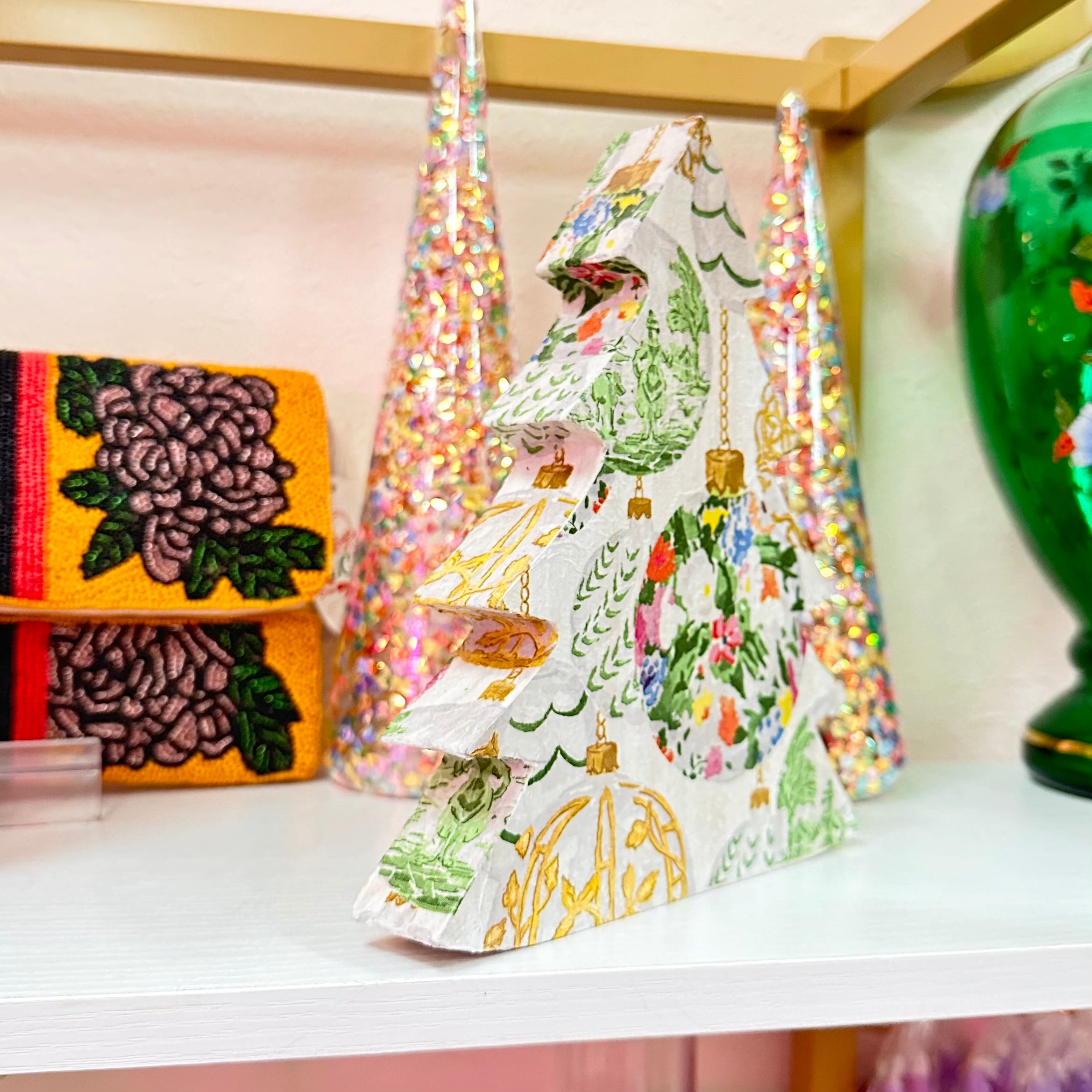 Decoupaged Christmas Trees