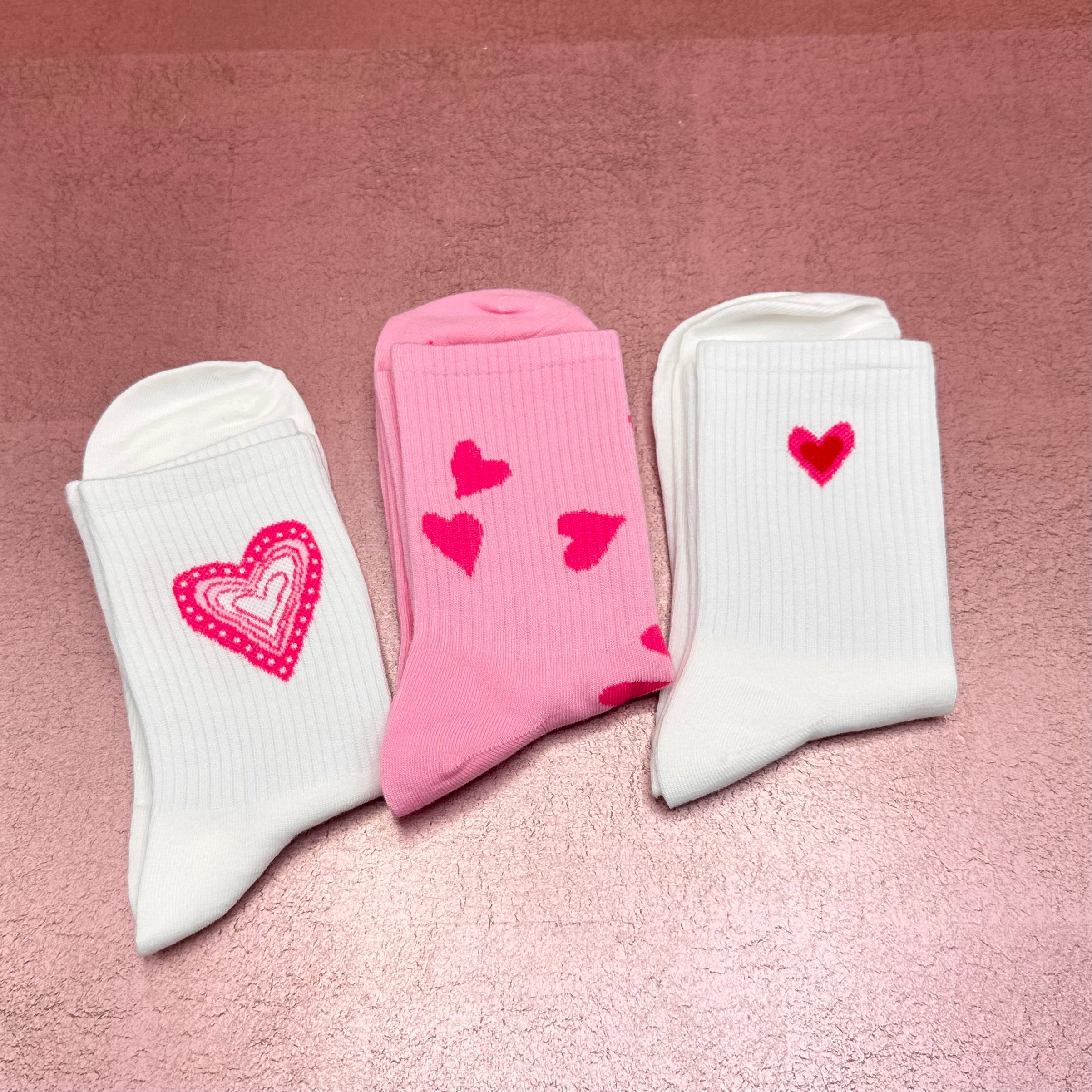 Heart Socks 3 Pair