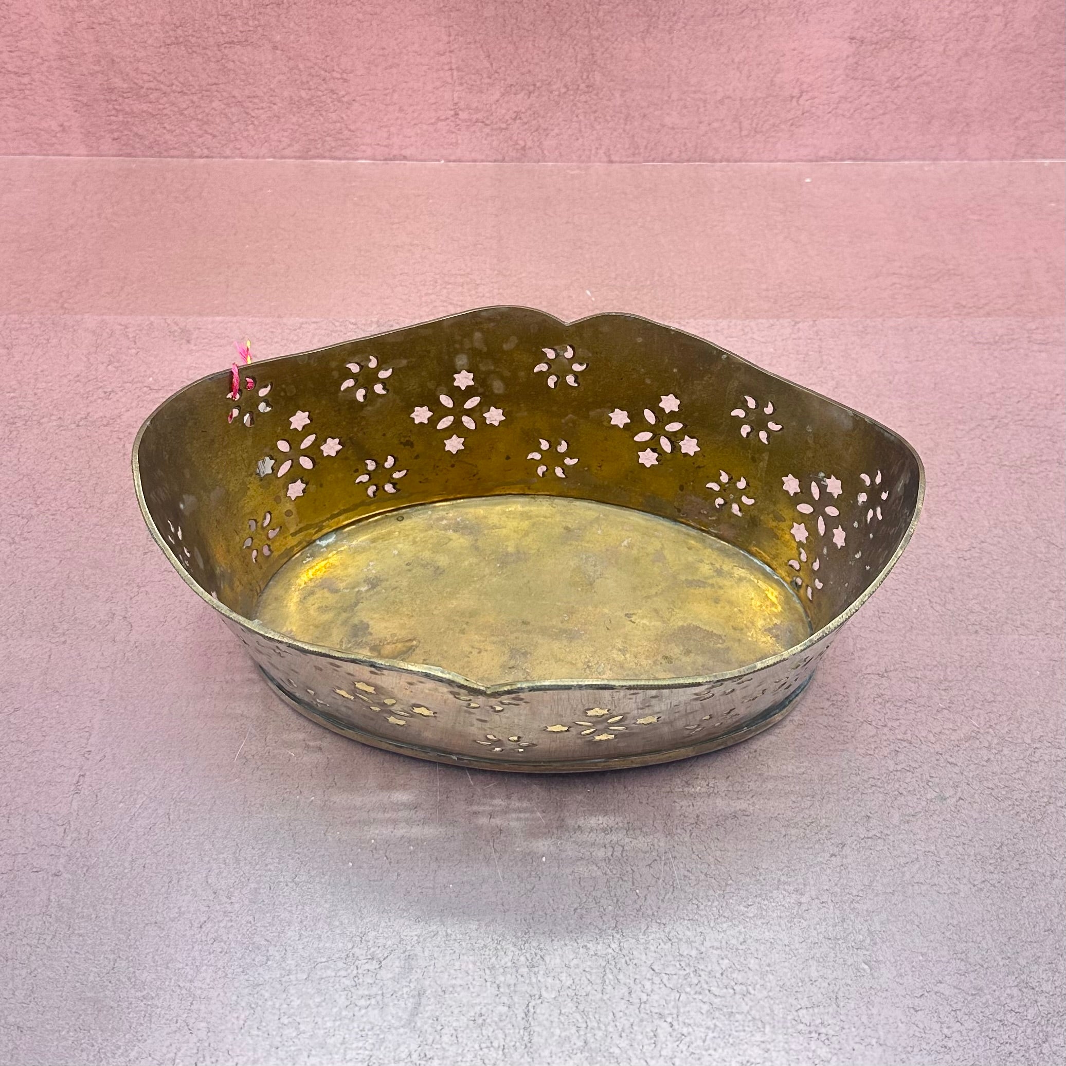 Brass Bowl w/ Filigree Design