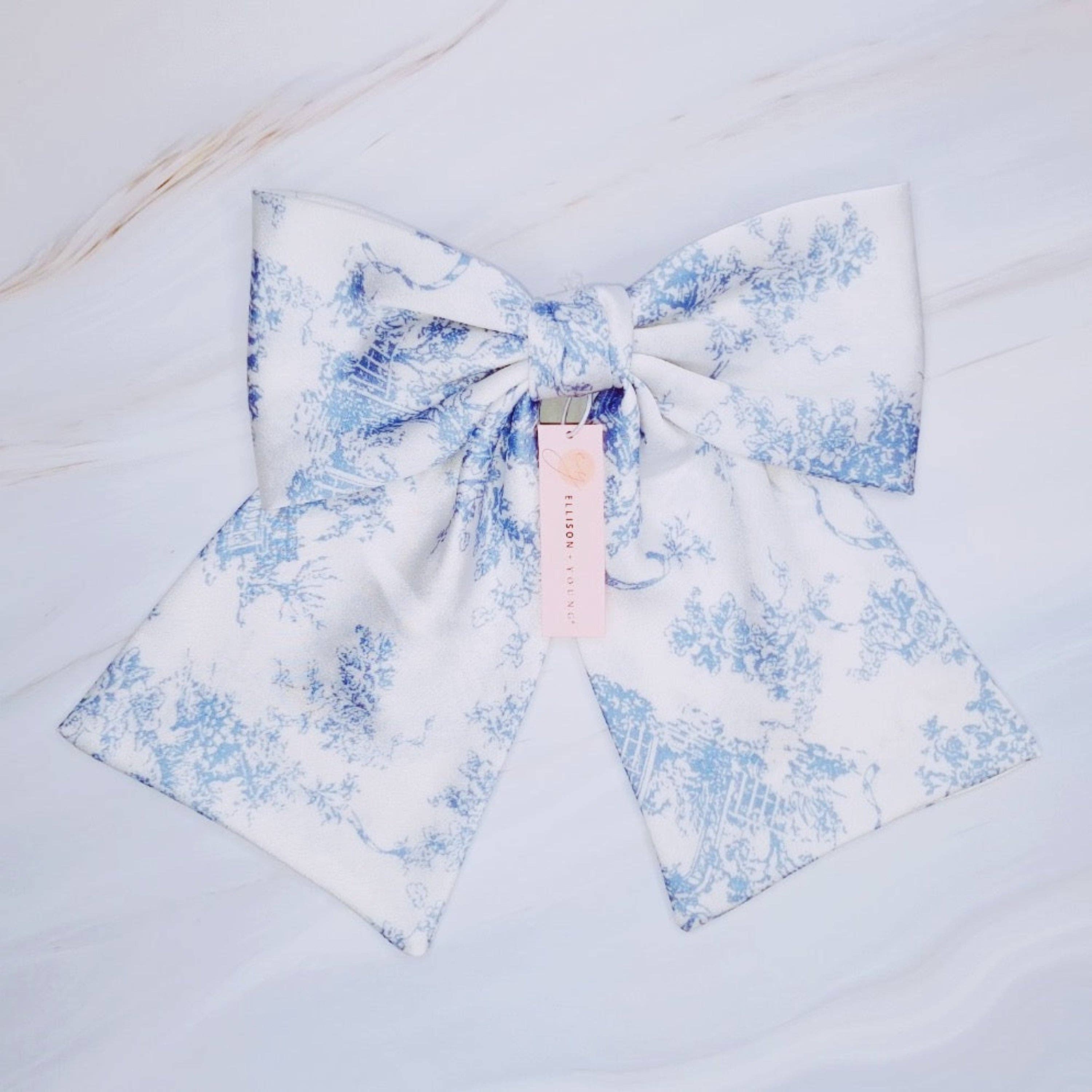 French Tolle Satin Bow Hair Clip