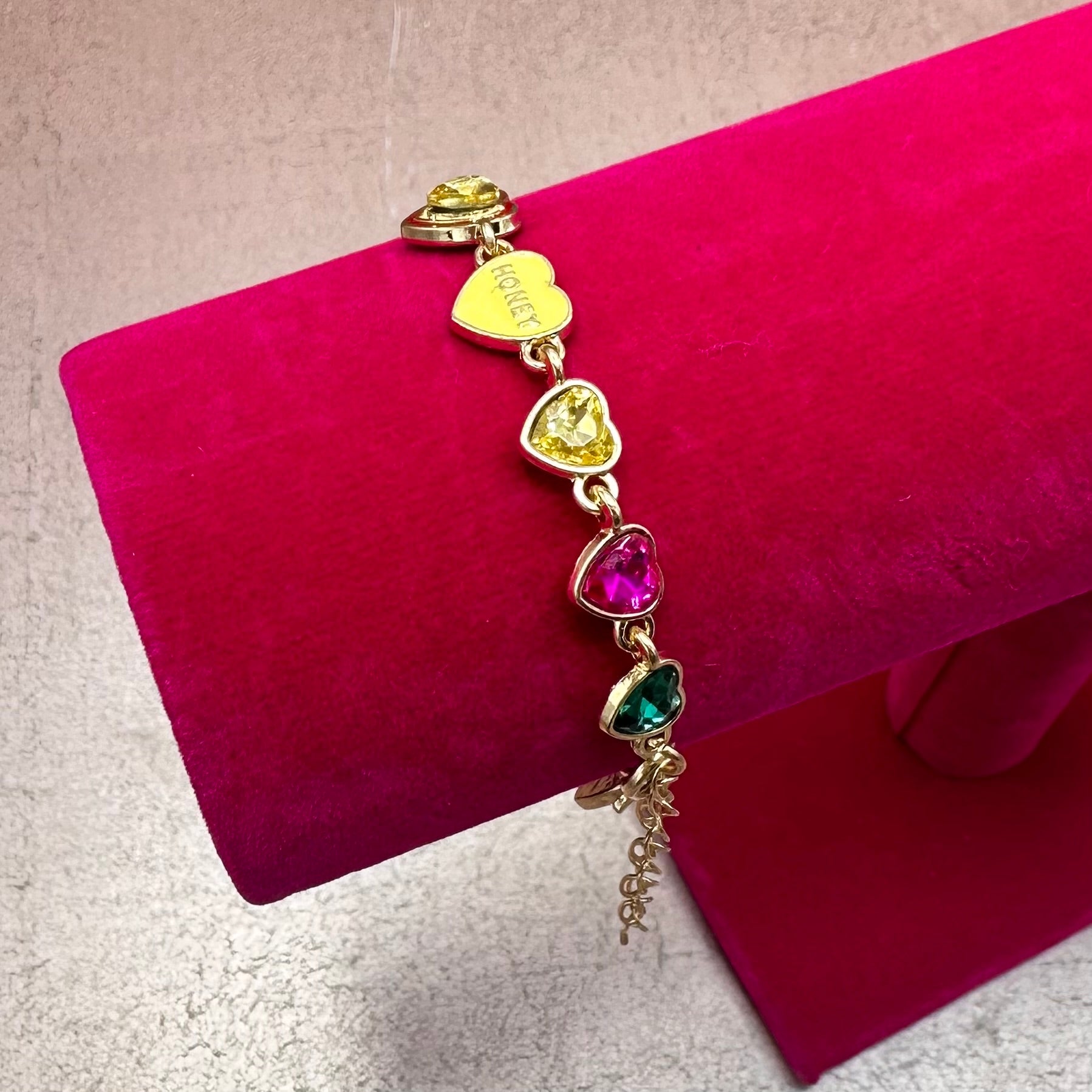 Conversation Heart Enamel Bracelet