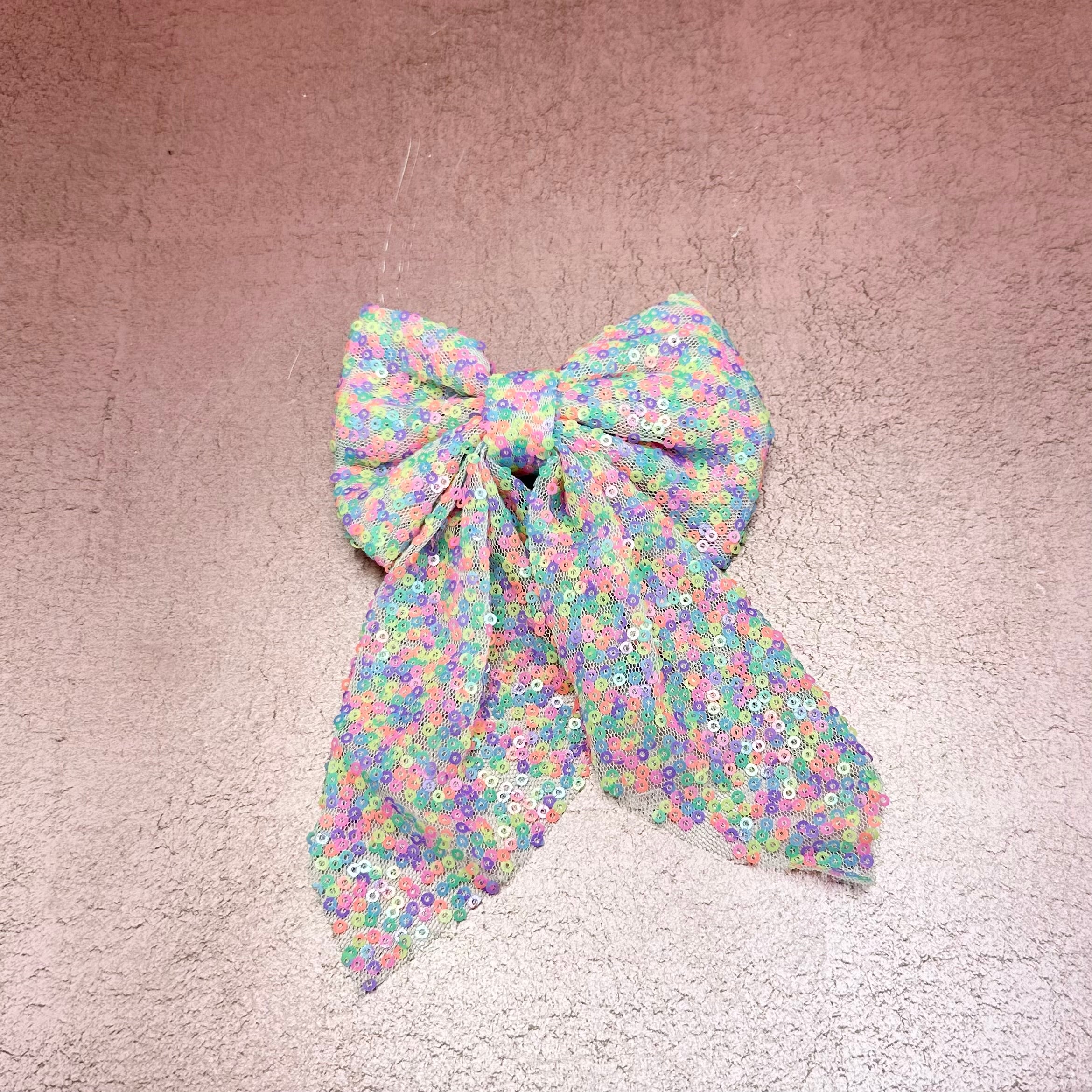 Bright Sequin Bow