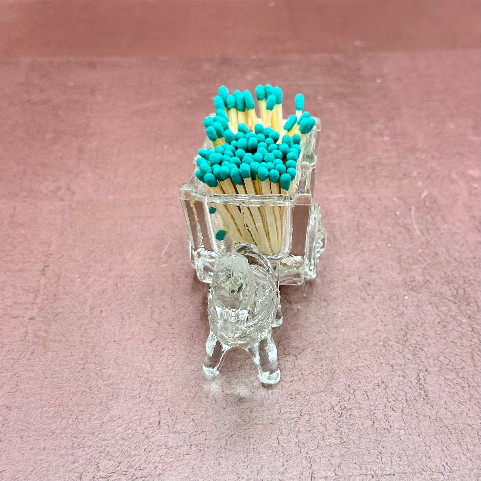 Glass Horse w/ Wagon Matchstriker