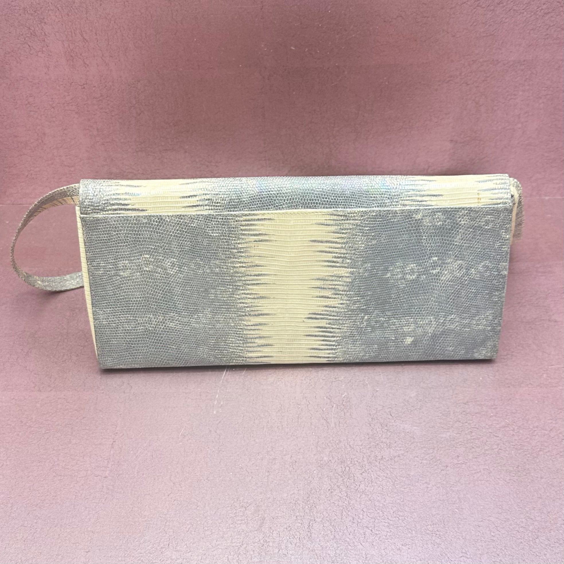 J Tiras Vintage Snakeskin Embossed Handbag