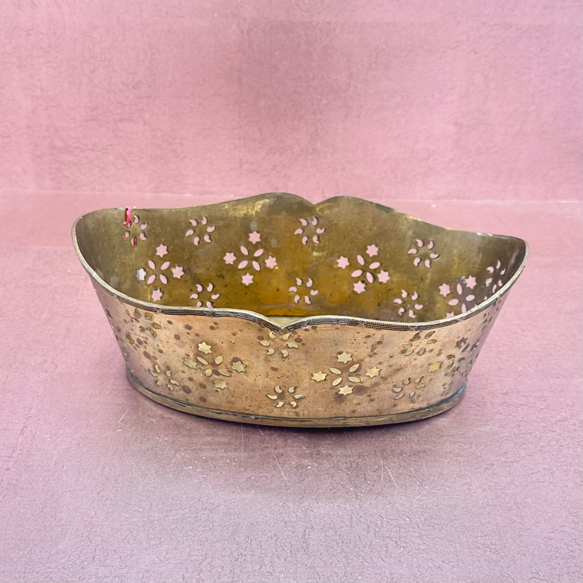 Brass Bowl w/ Filigree Design