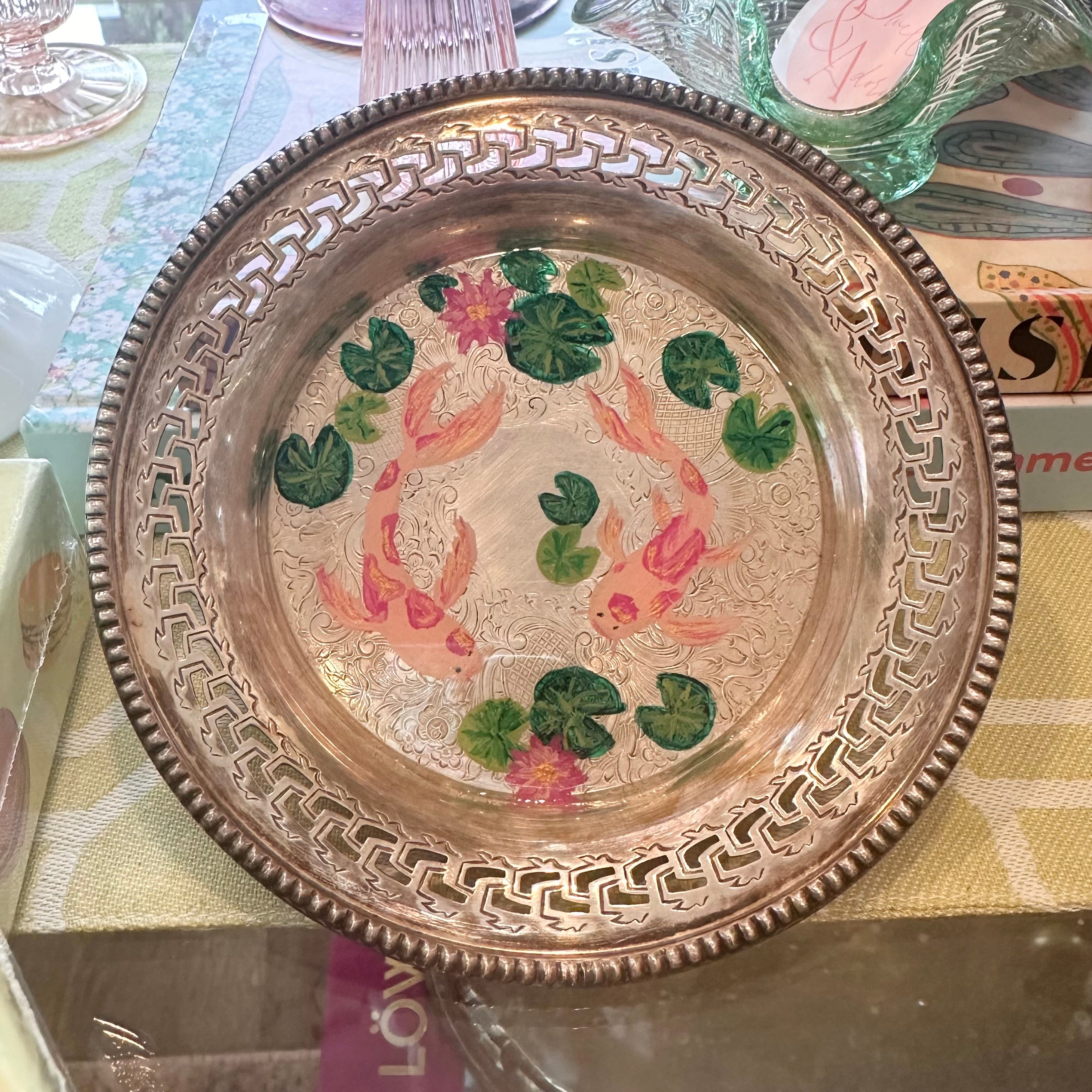 Vintage Painted Bottle Coaster