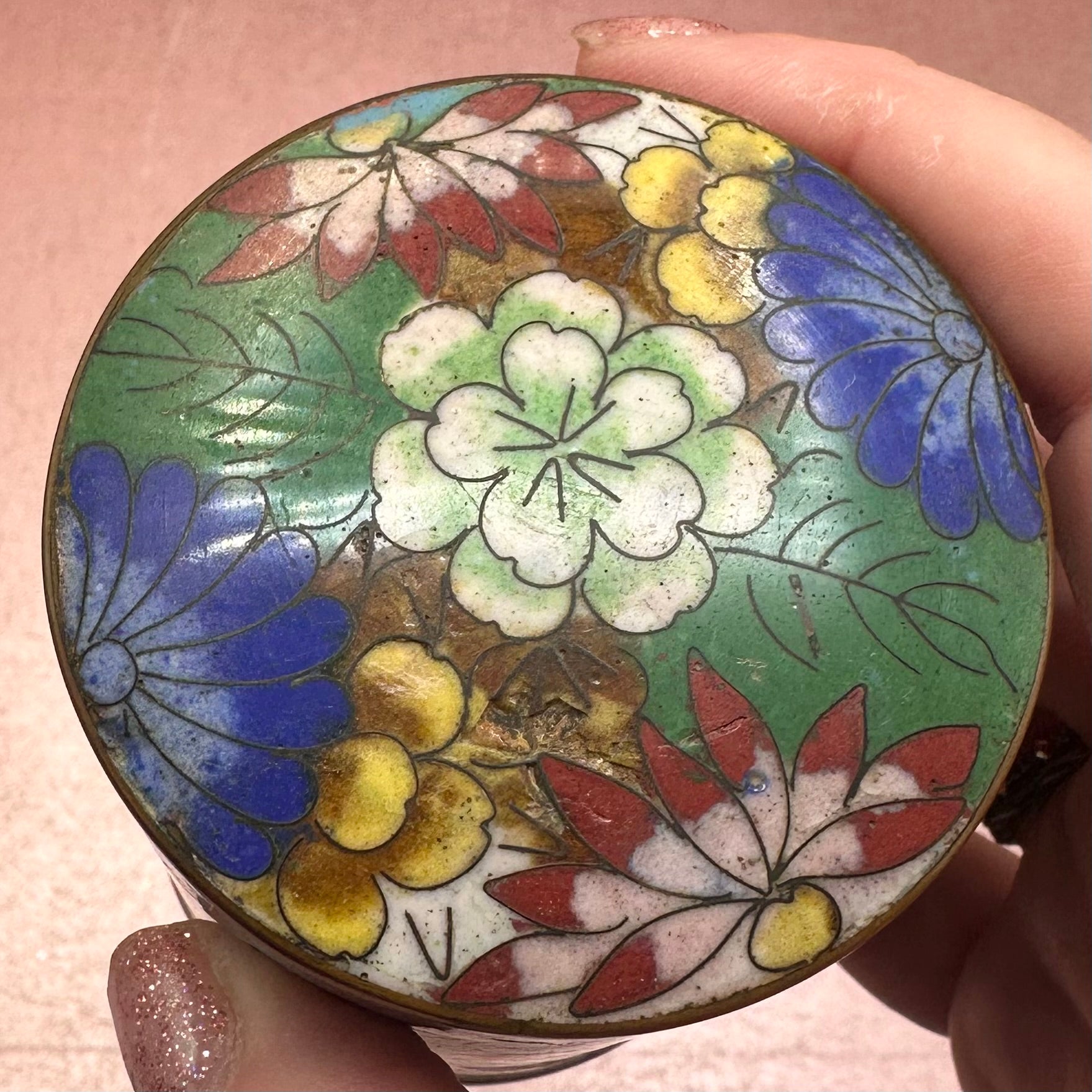 Cloisonné Lidded Enamel Jar