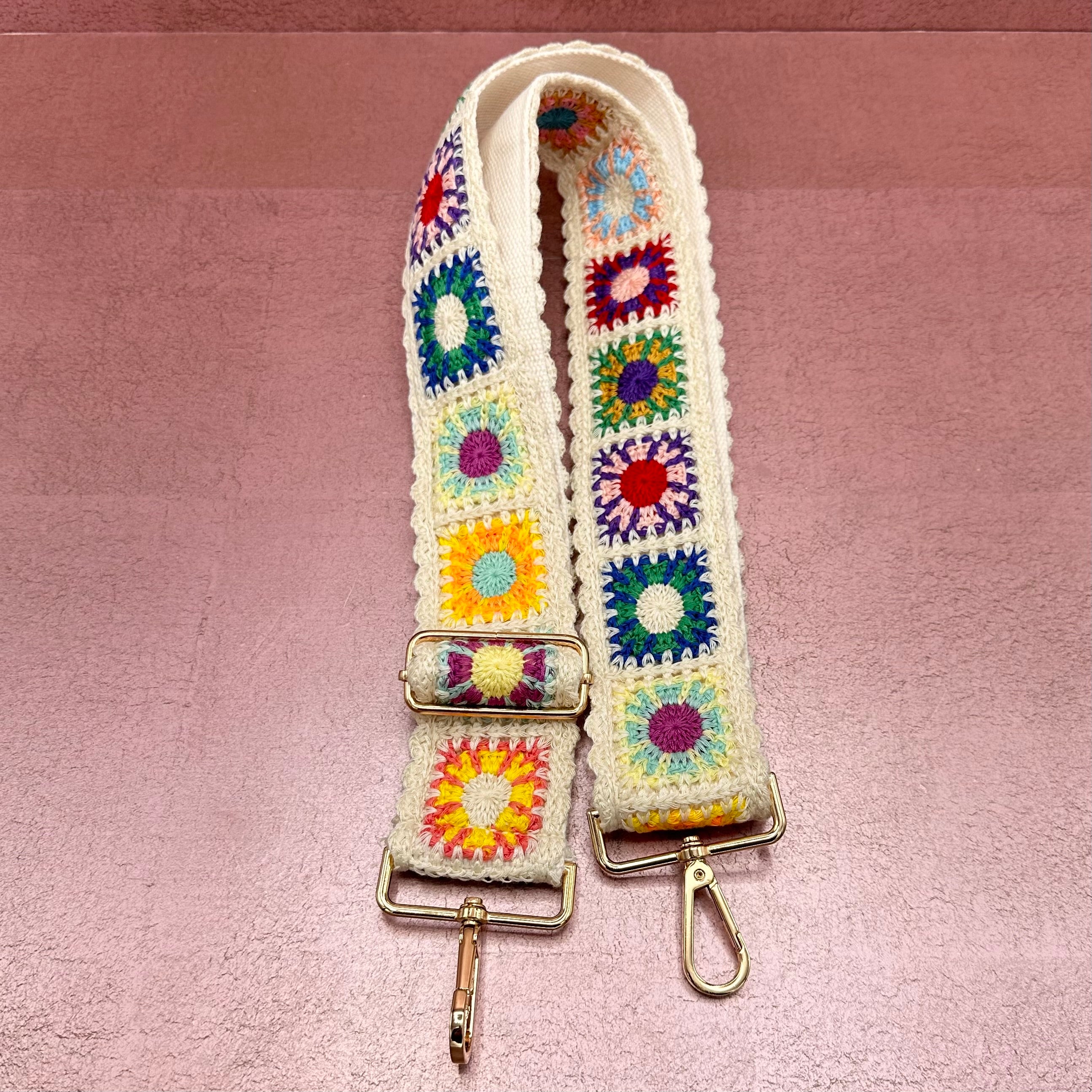 Crochet Flower Purse Strap