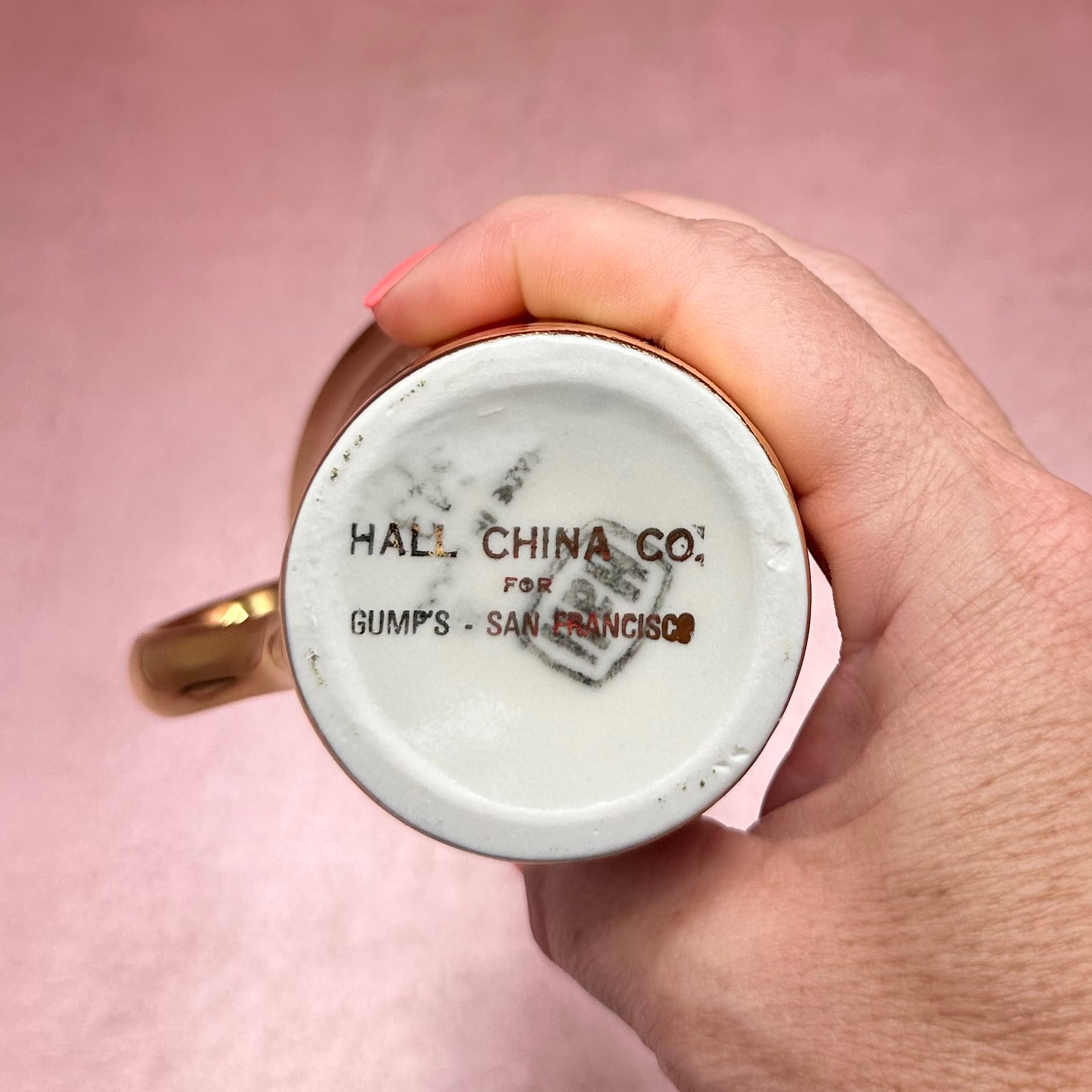 Hall Gold Mug Candle