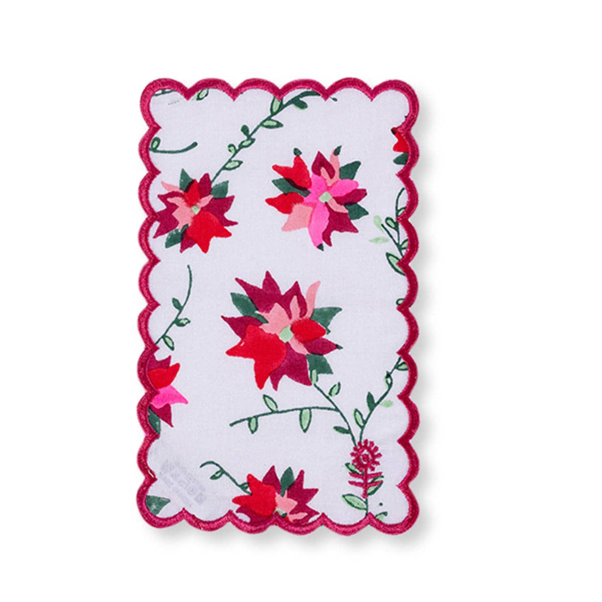 Poinsettia Cocktail Napkins Set