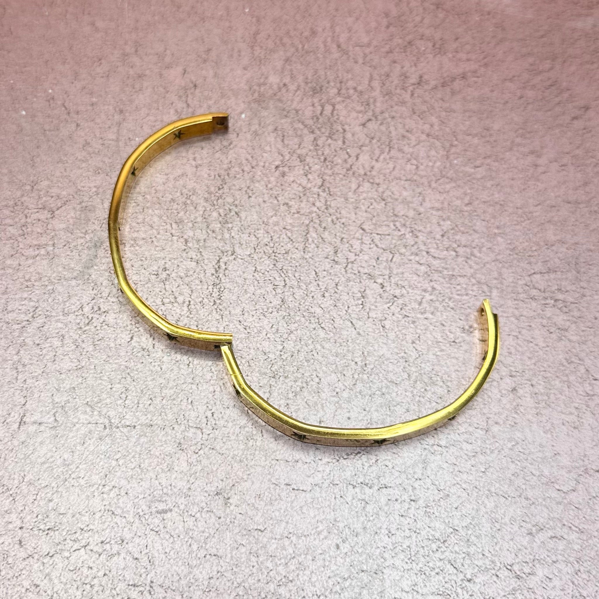 Gold Star Hinge Bracelet
