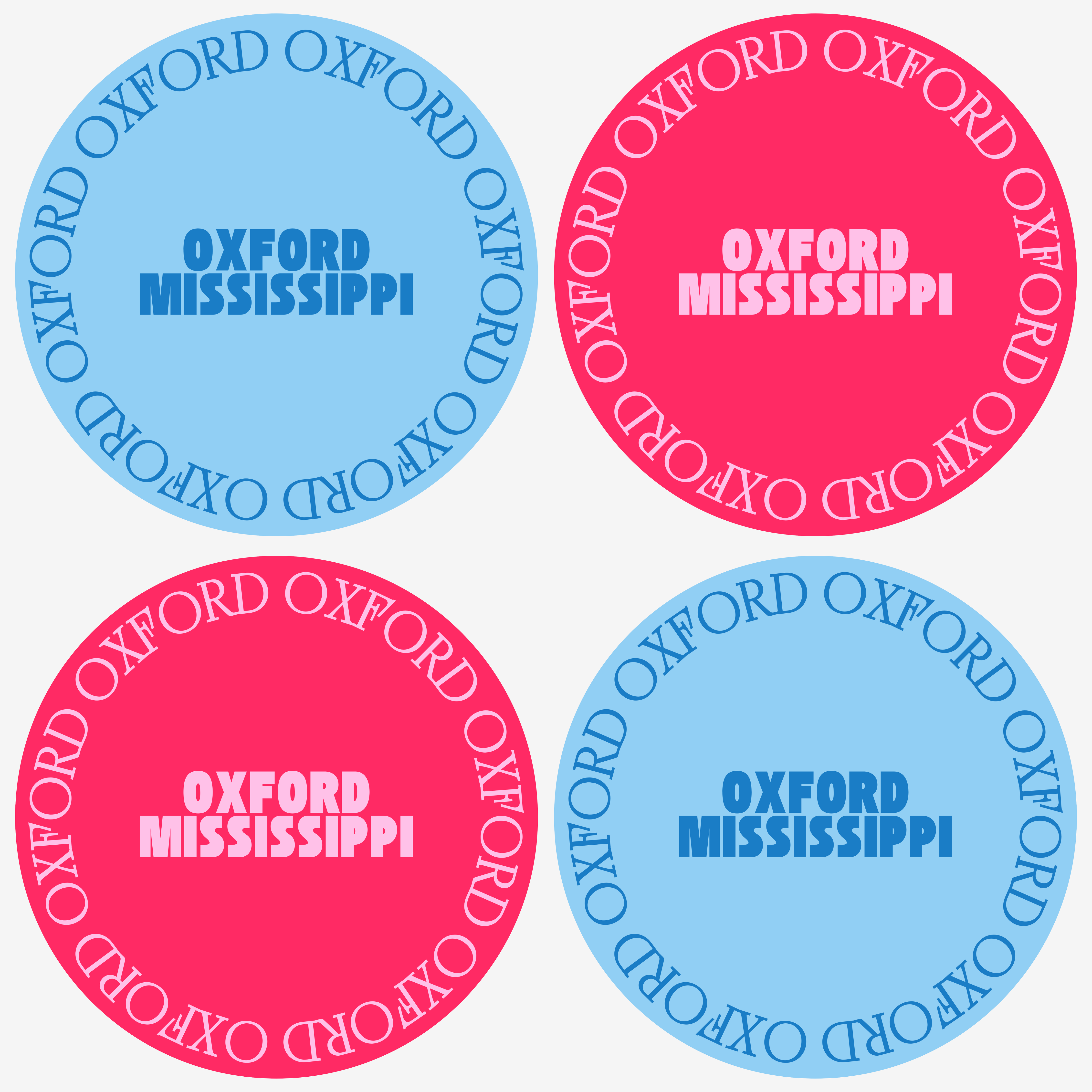 Oxford Mississippi Acrylic Coasters