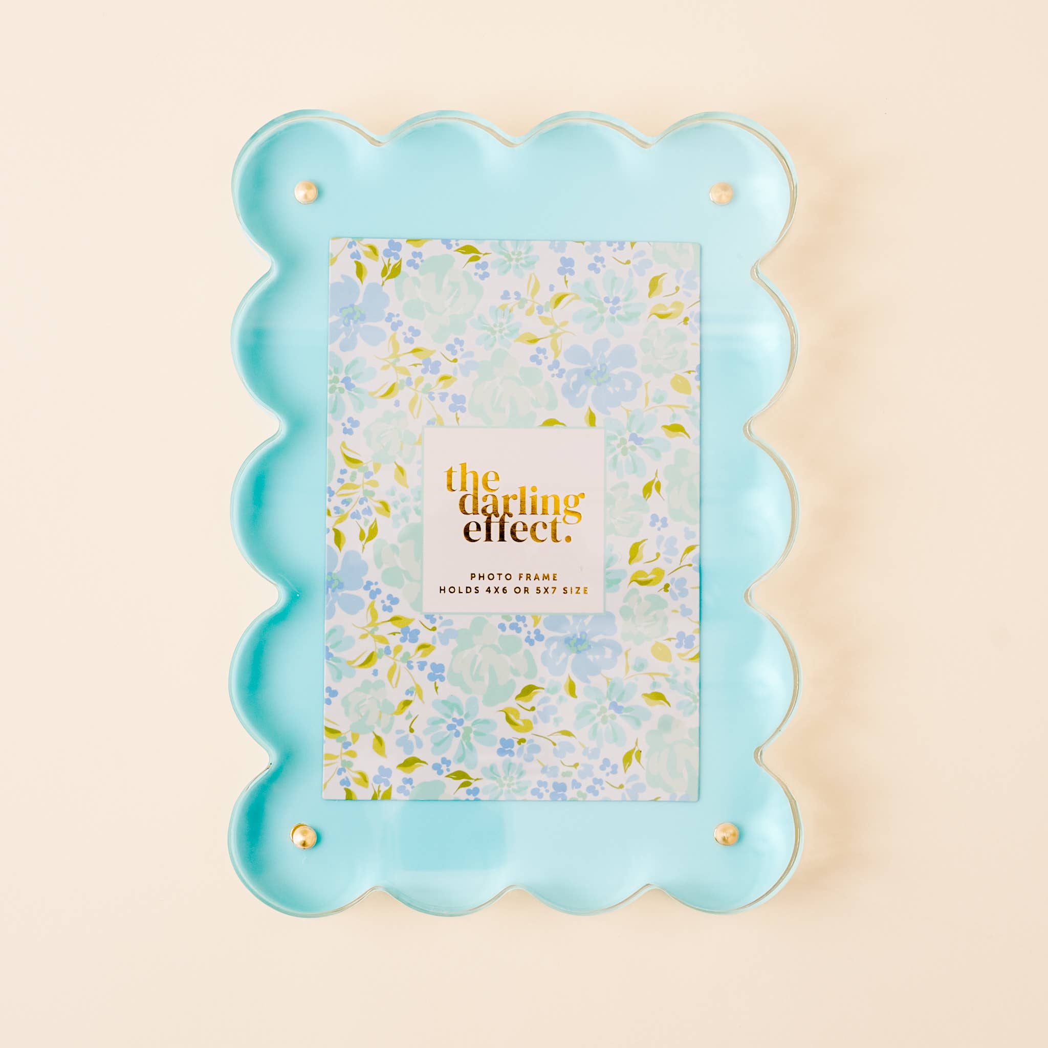 Rectangle Scalloped Acrylic Frame