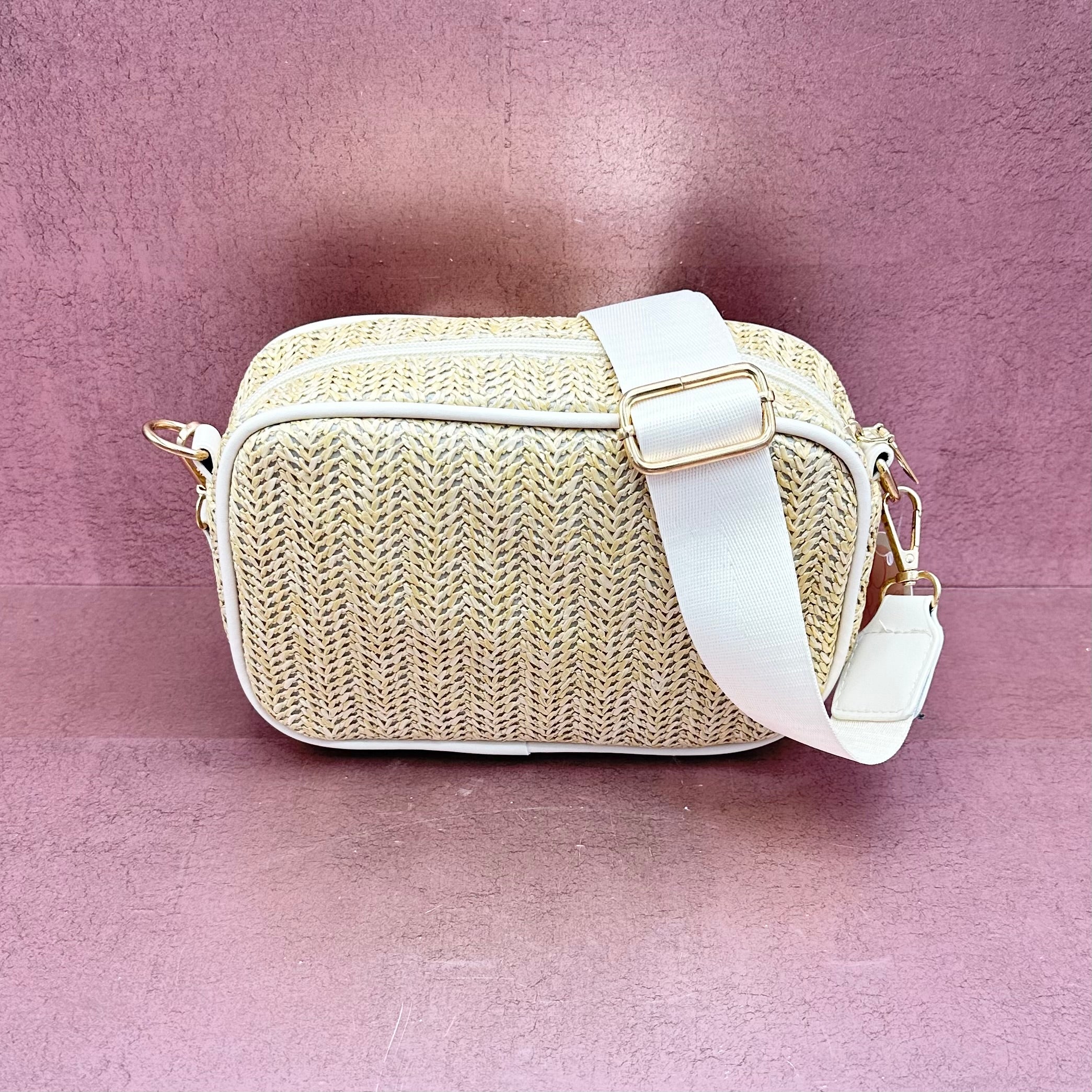 Straw Crossbody Handbag