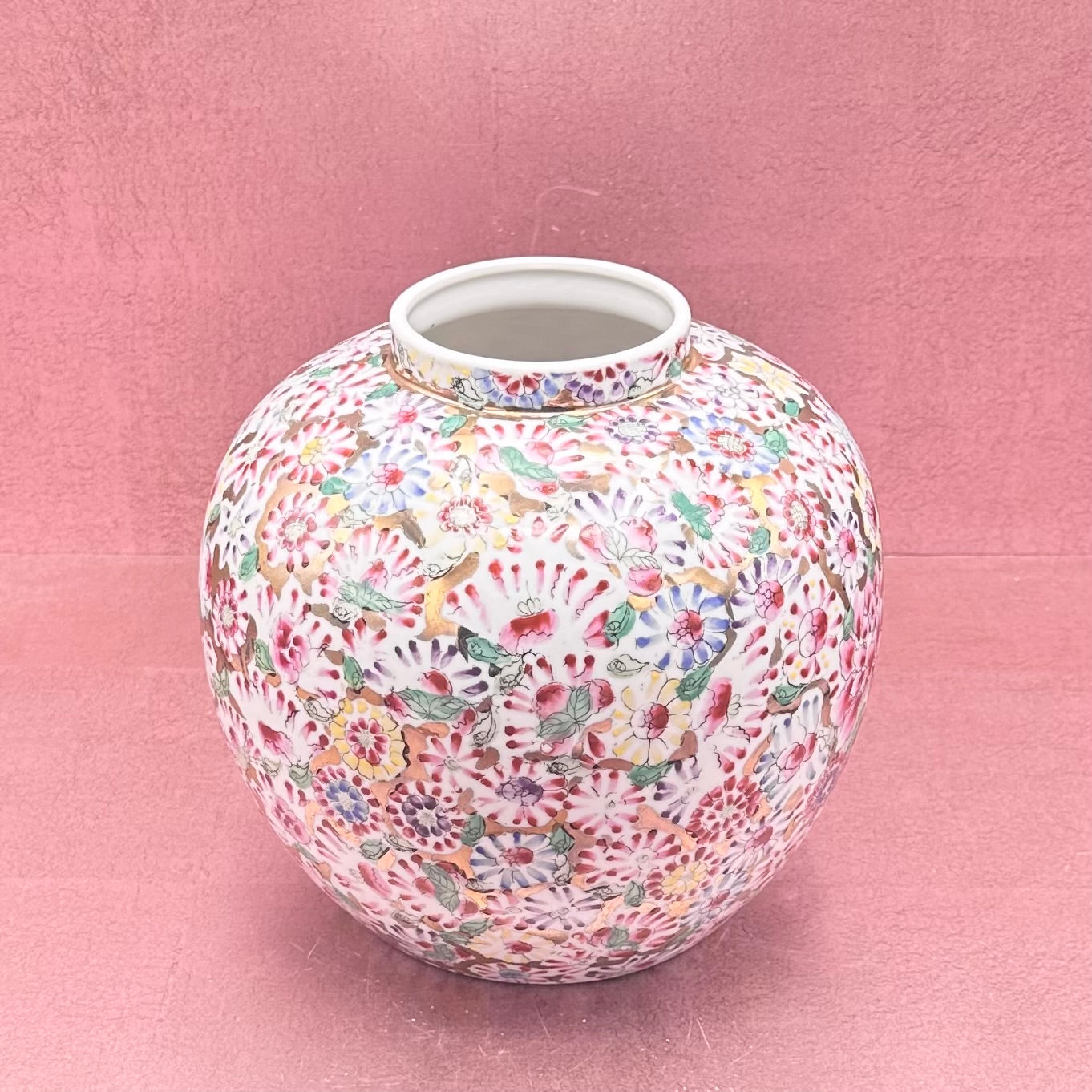 Large Mille Fleur Floral Vase