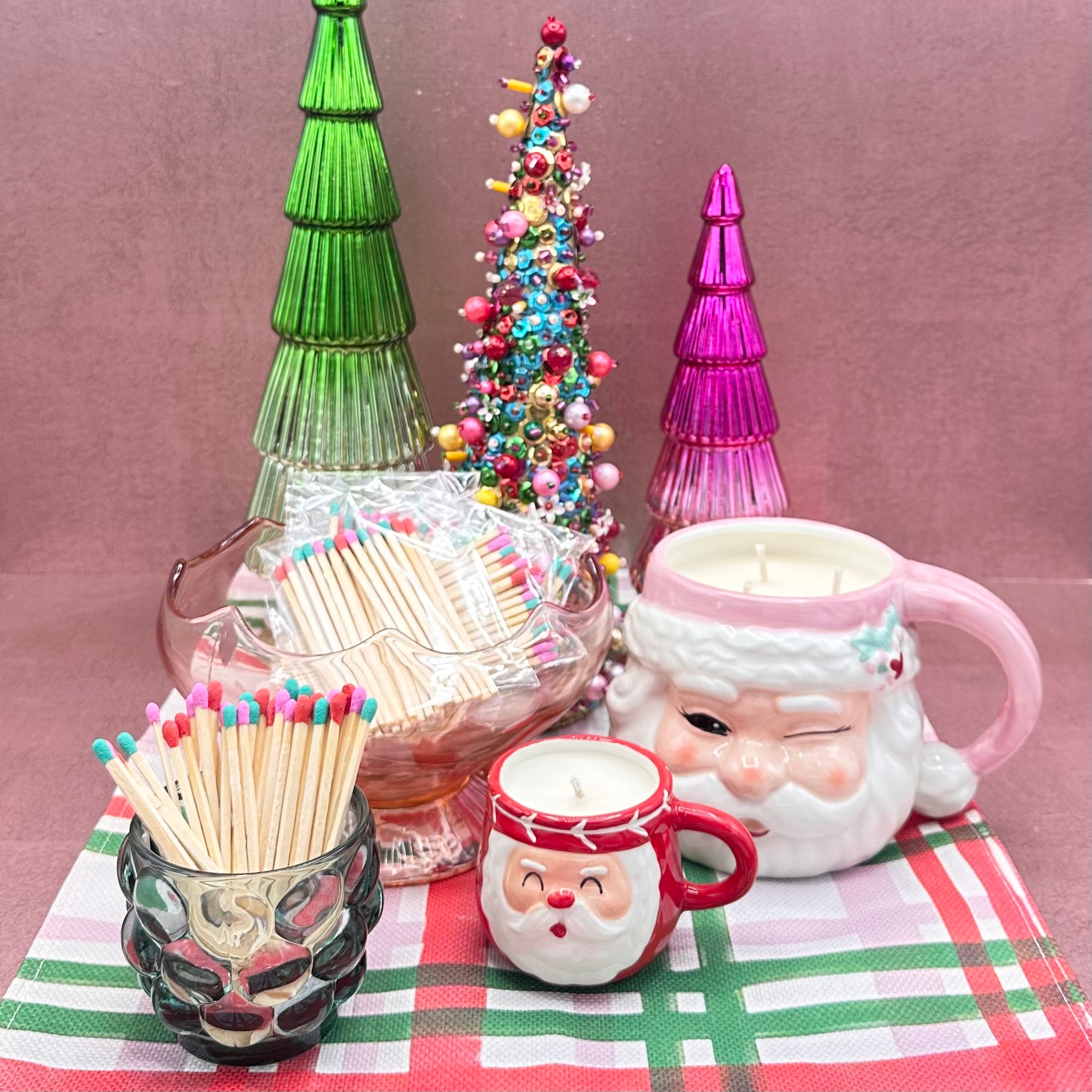 Santa Espresso Mug Candles