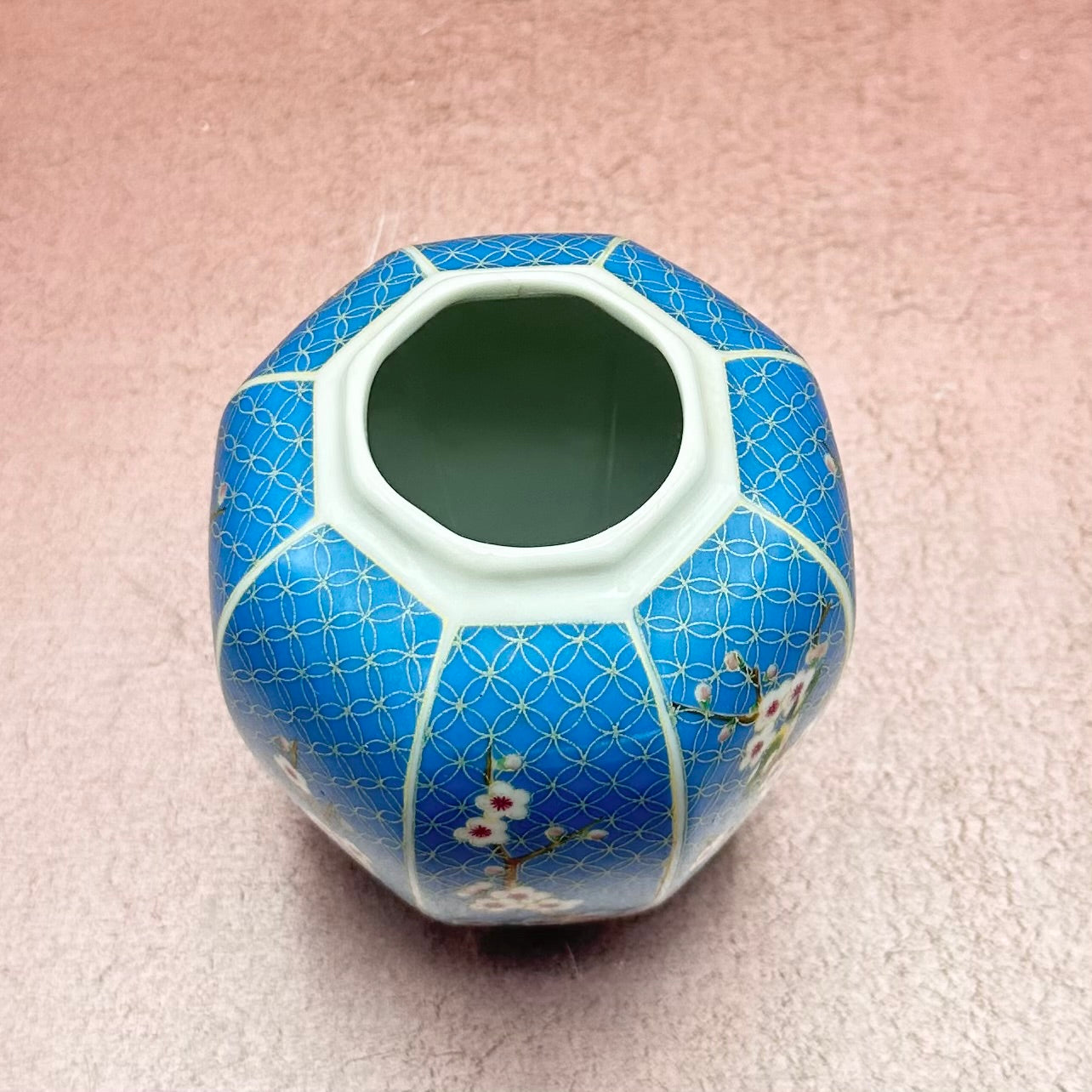 Blue Cherry Blossom Ginger Jar